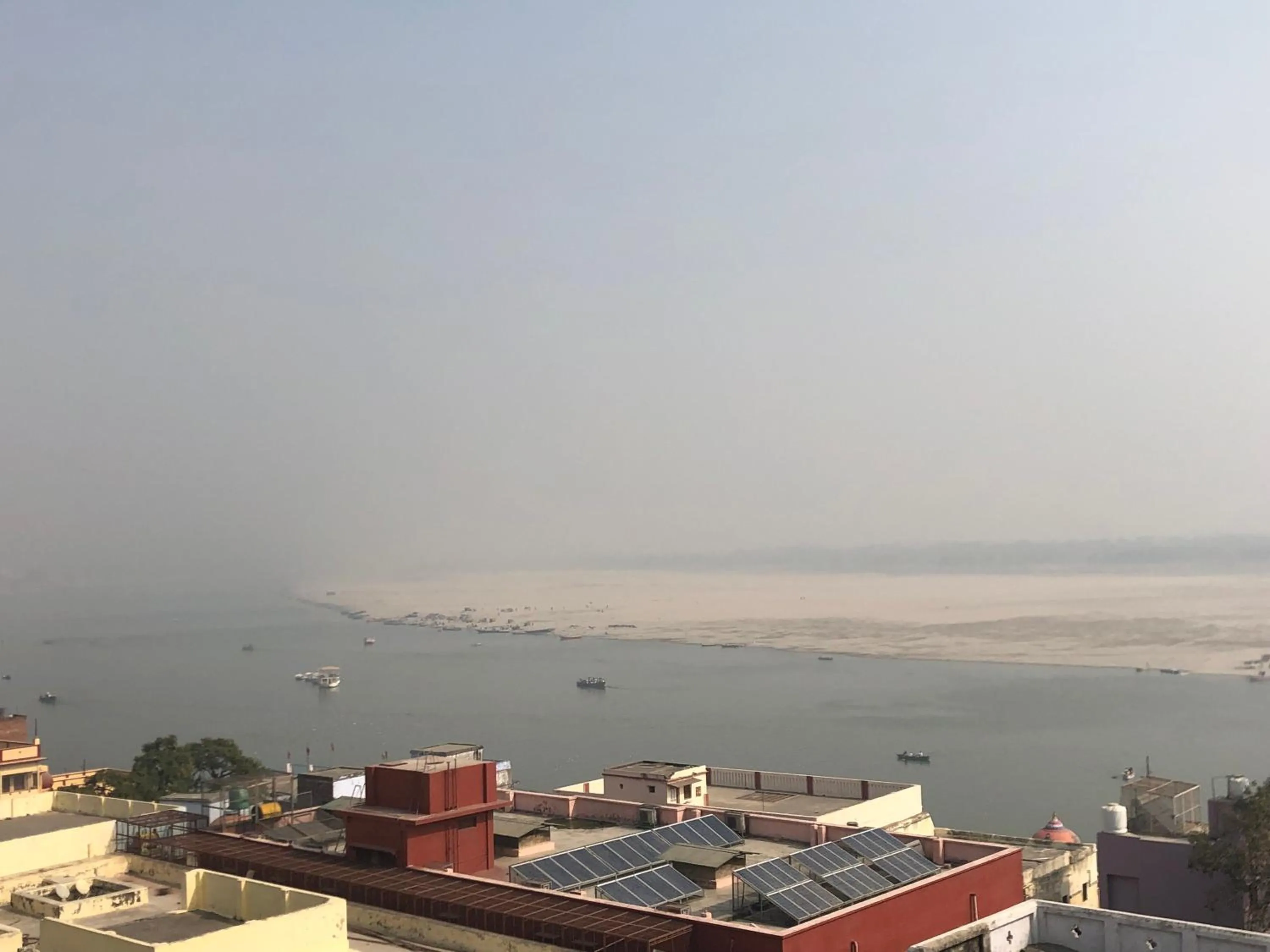 River view in Backpackers Park Varanasi