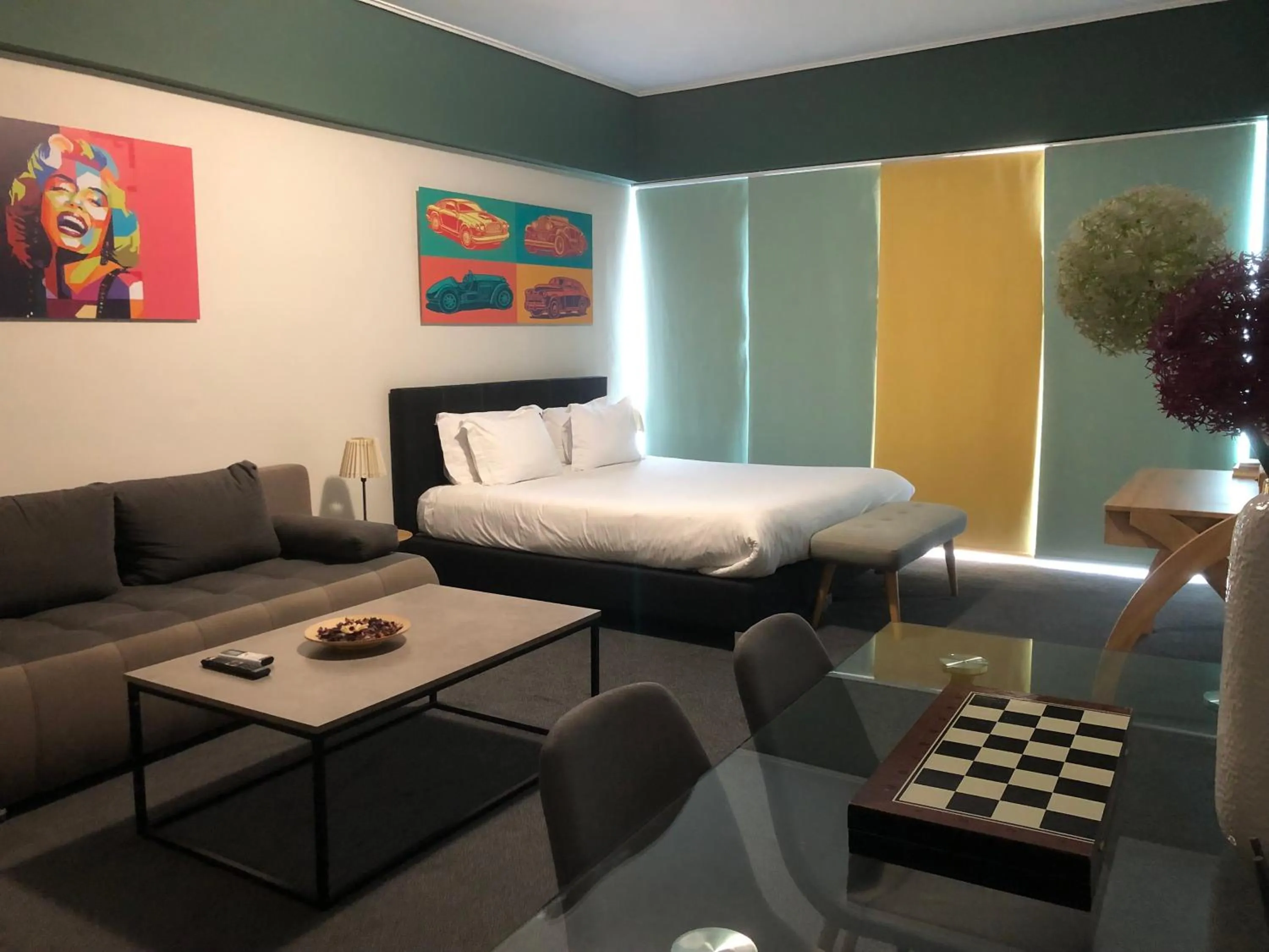 Photo of the whole room, Bed in Connect Suites
