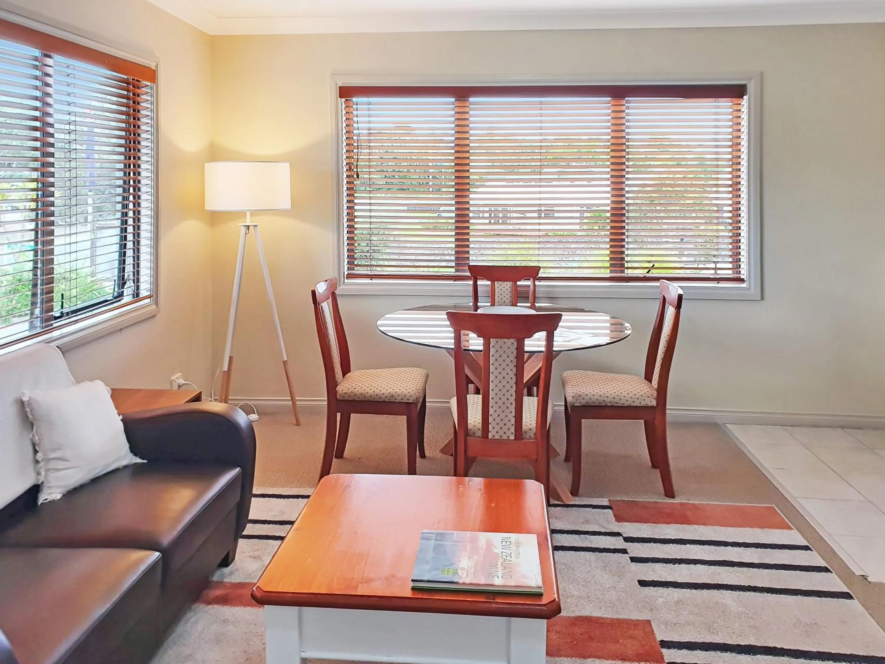 Living room in Whangaparaoa Lodge