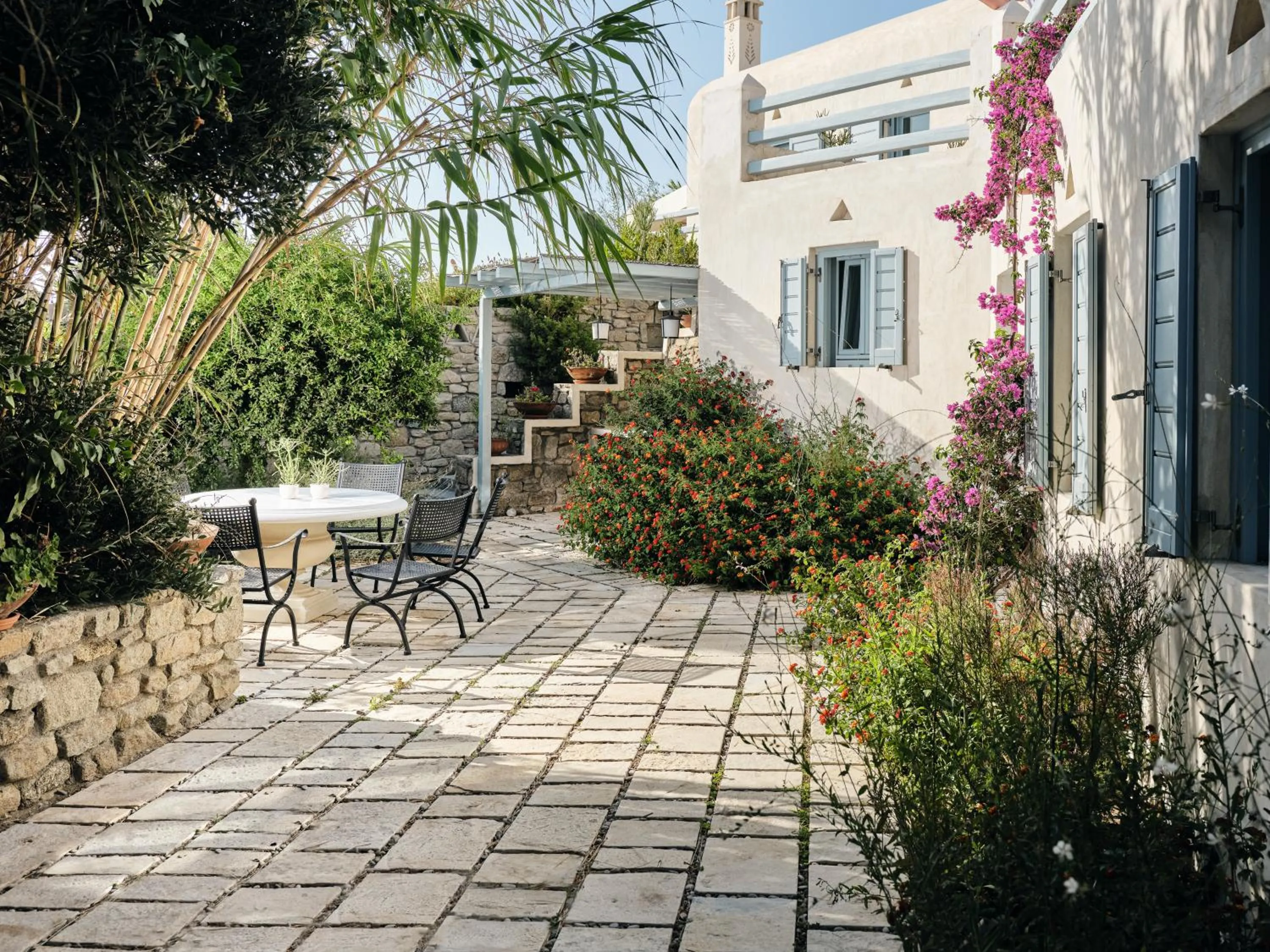 Patio in Belvedere Mykonos - Waterfront Villa & Suites - The Leading Hotels of the World