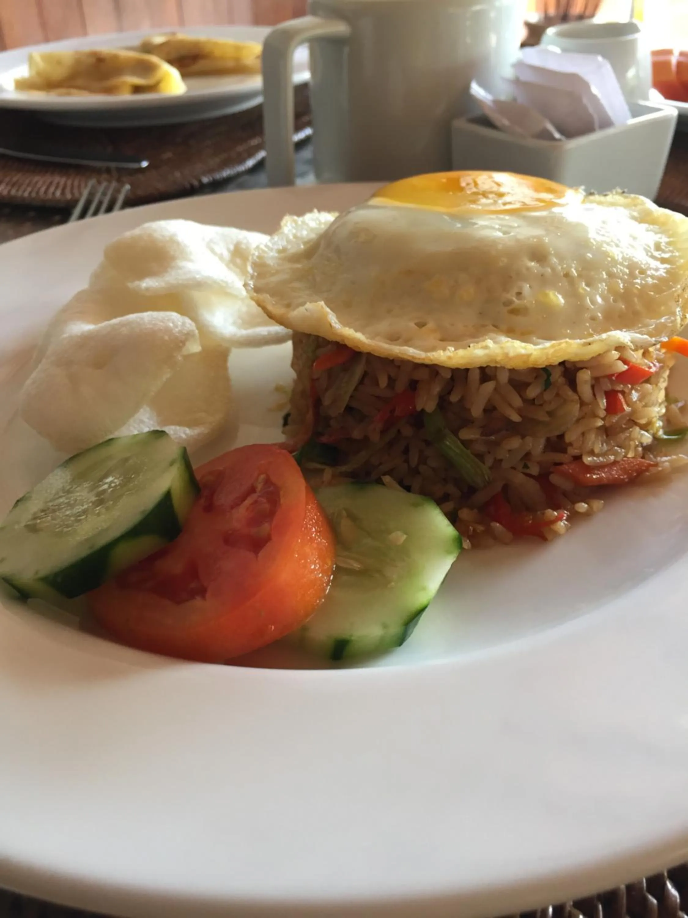 Asian breakfast in Lembongan Small Heaven Bungalow