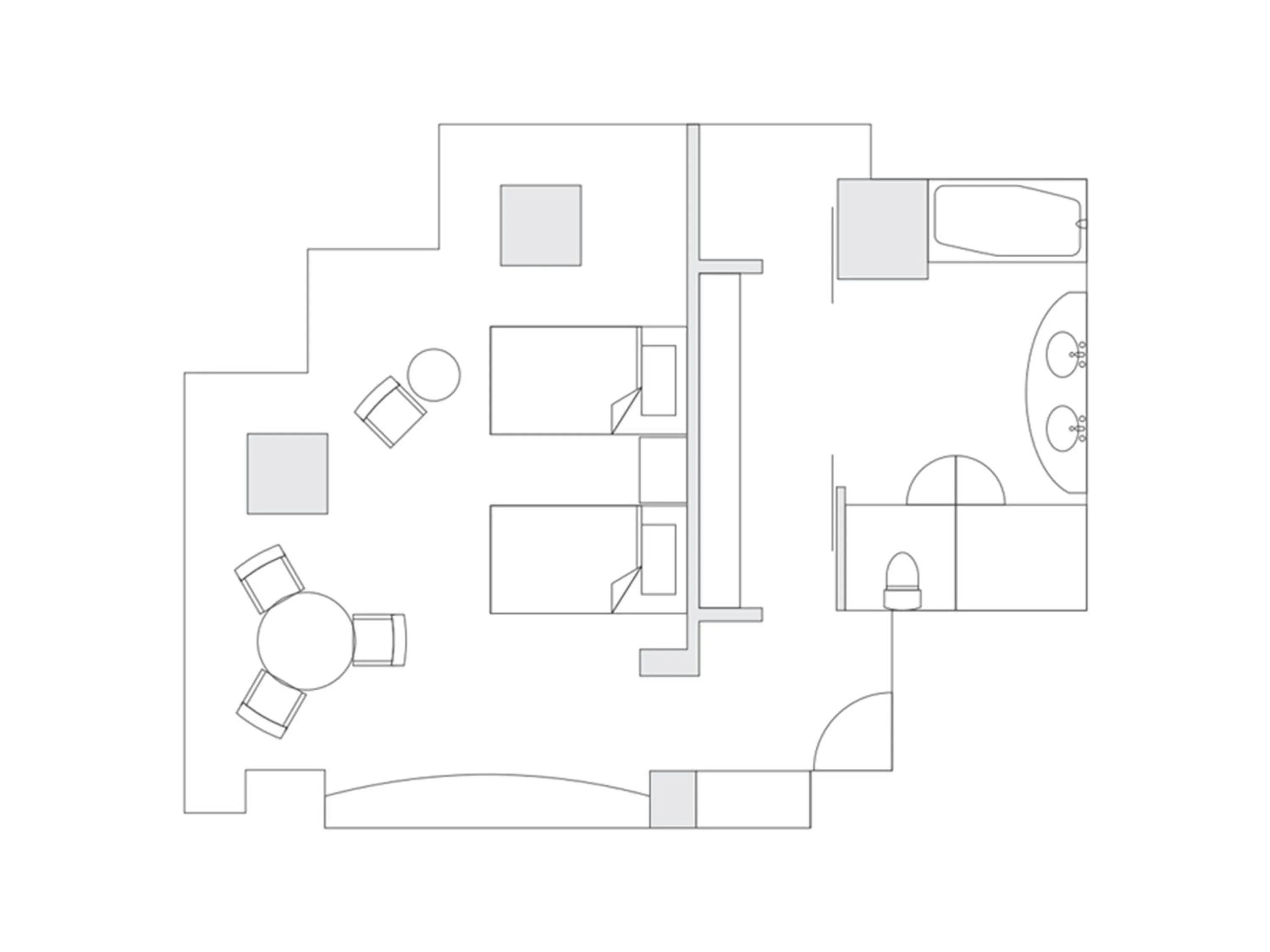 Floor plan in Grand Prince Hotel Osaka Bay