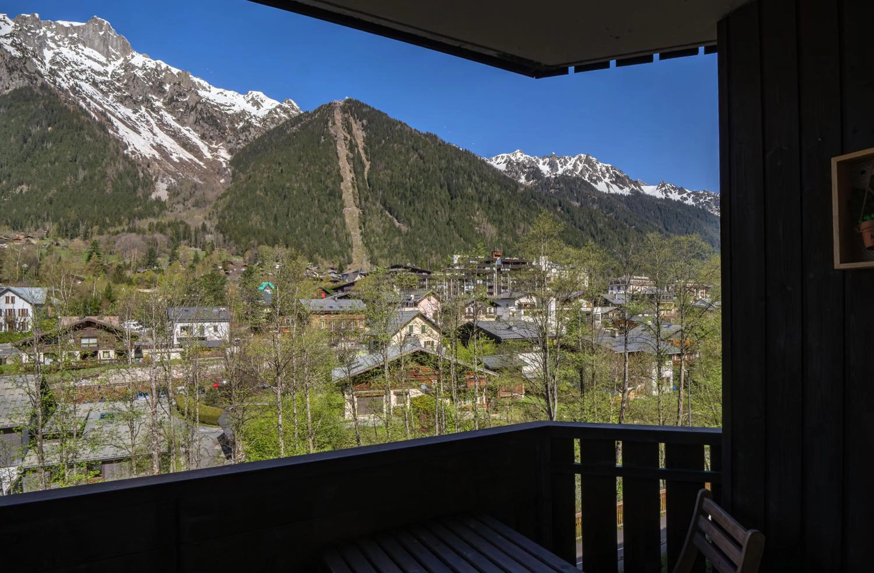 Mountain view in Apartment Grepon 3A - A Central Chamonix Haven