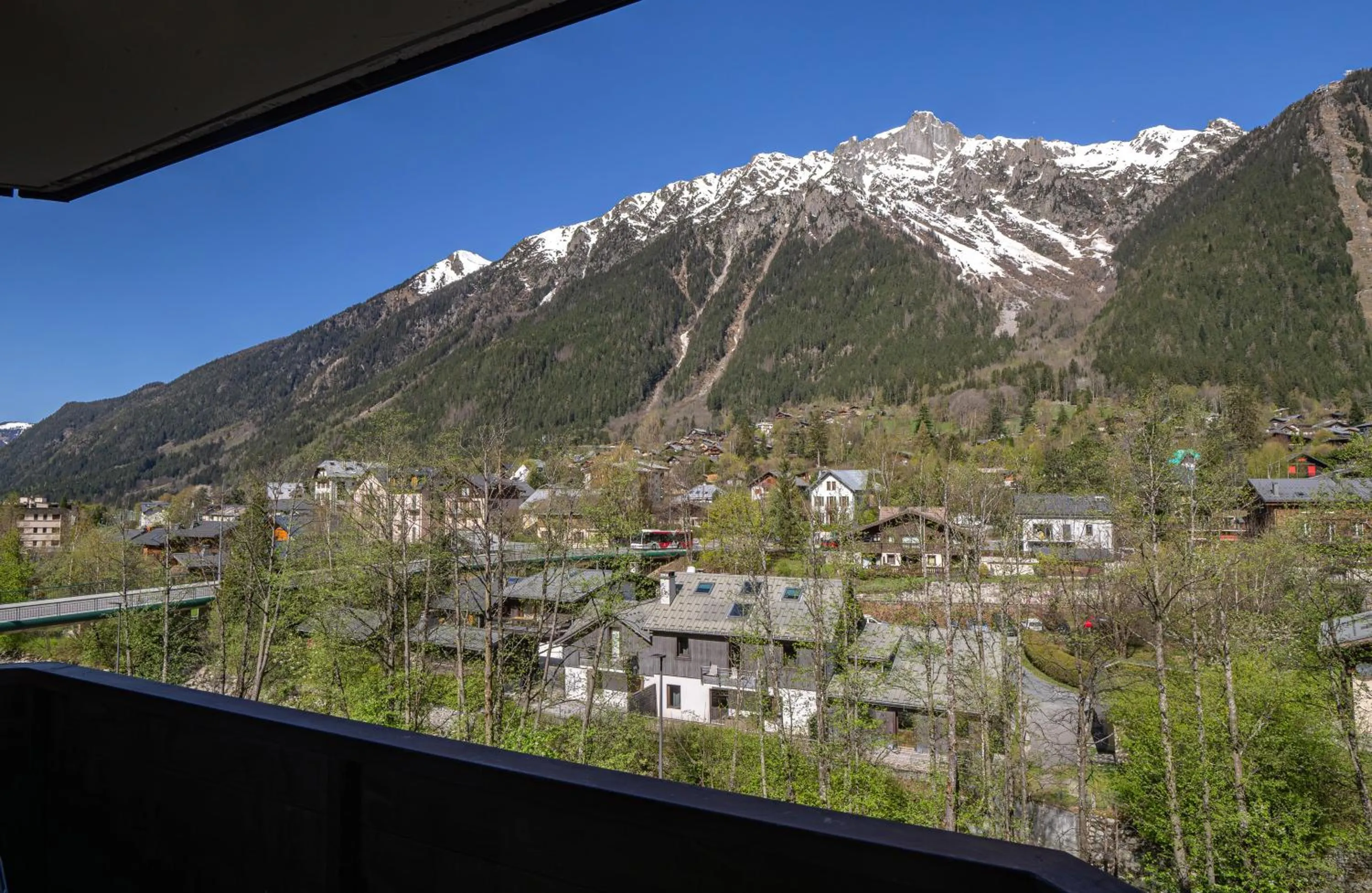 Mountain view in Apartment Grepon 3A - A Central Chamonix Haven