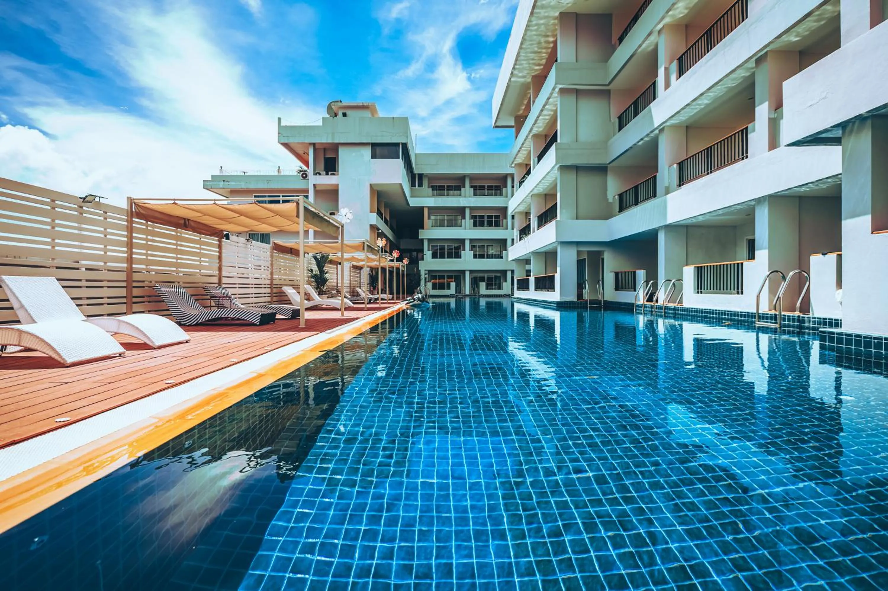 Pool view in Casa Del M Patong Phuket - Newly Renovated