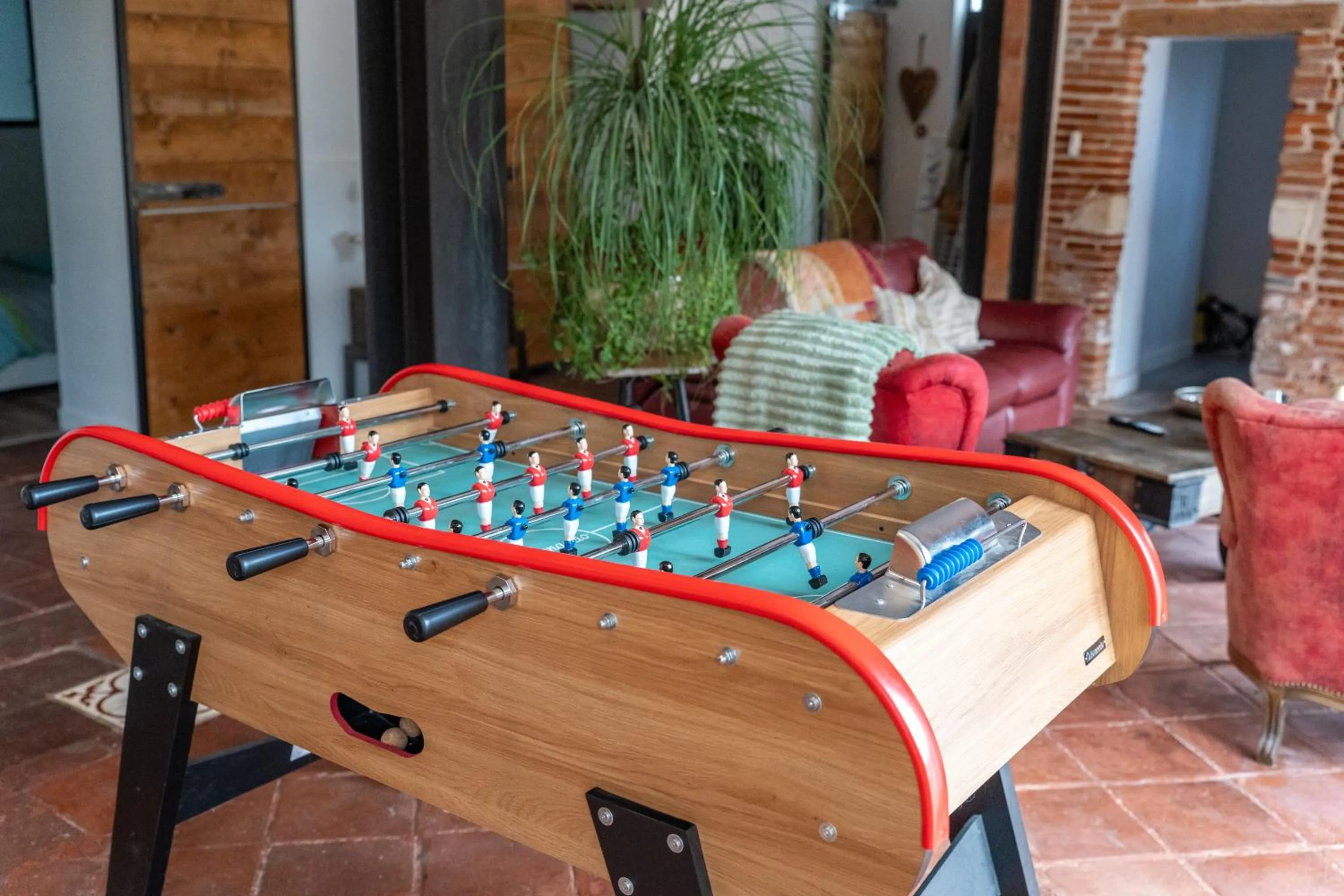 Game Room in Château Fourclins Domaine privatif 15 personnes Parc & Bassin naturel Proche Toulouse