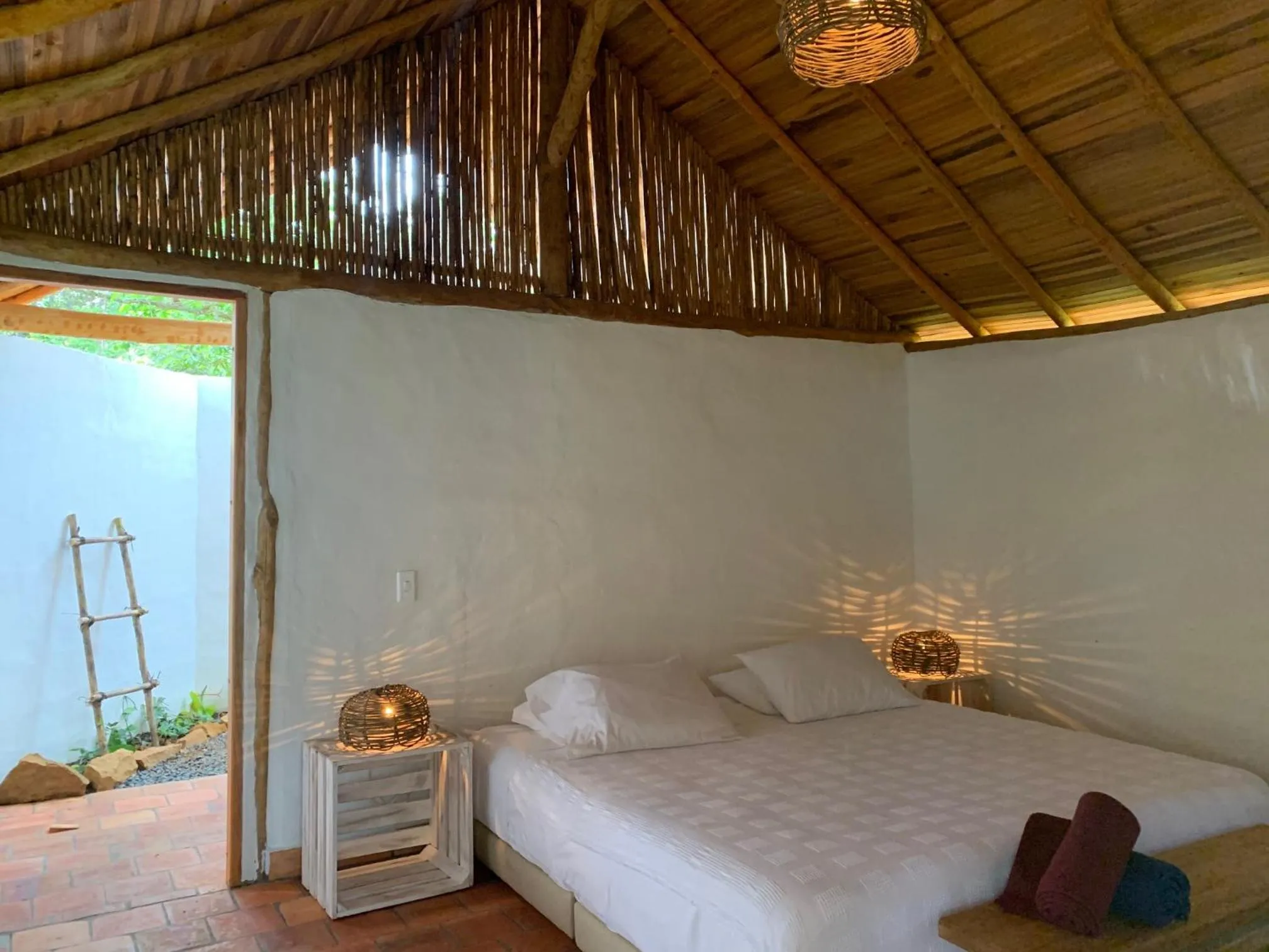 Bedroom, Bed in Nativo Eco-Hotel Barichara