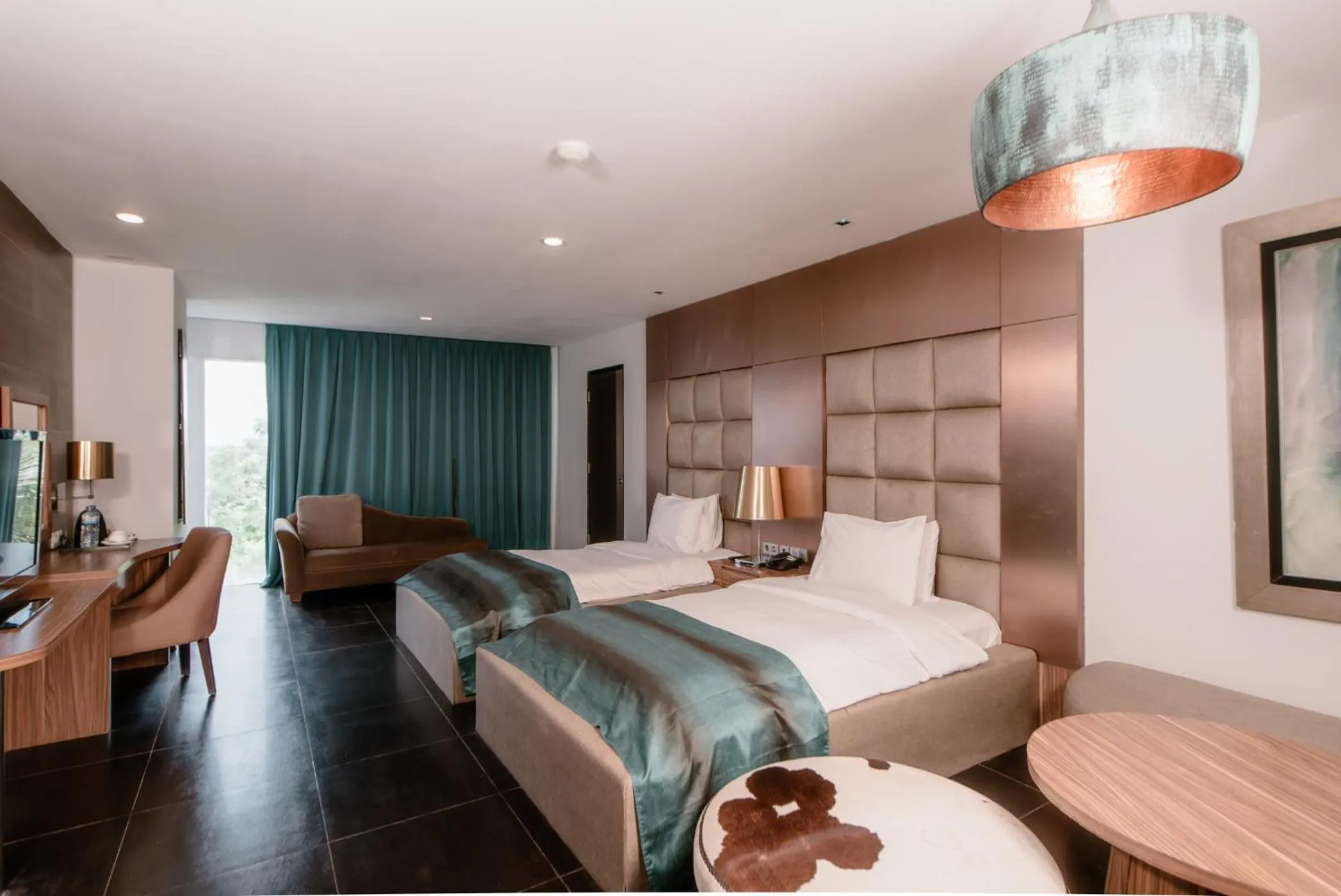 Dining area, Bed in Amaroossa Suite Bali