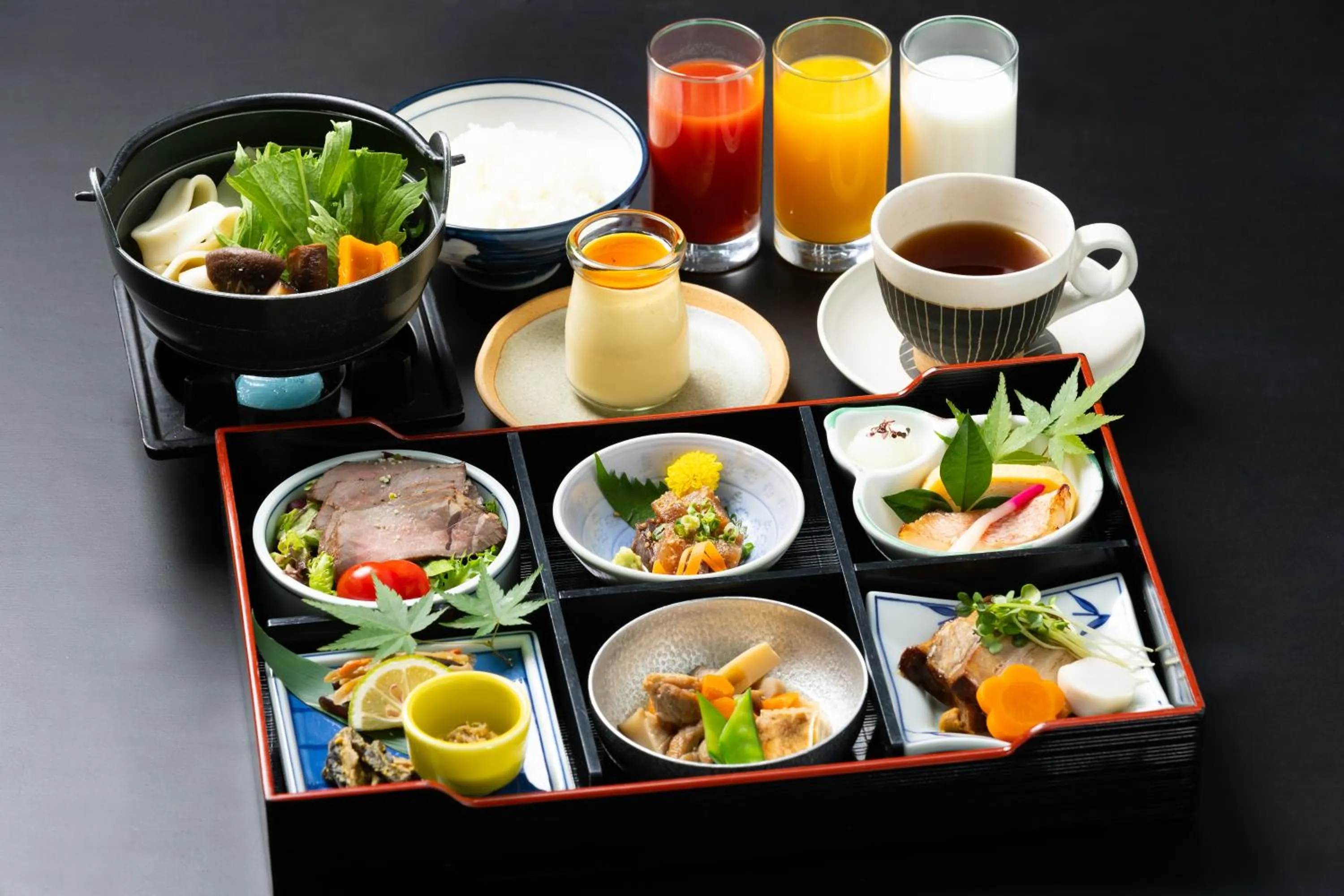 Food close-up in Yufuin Hotel Shuhokan
