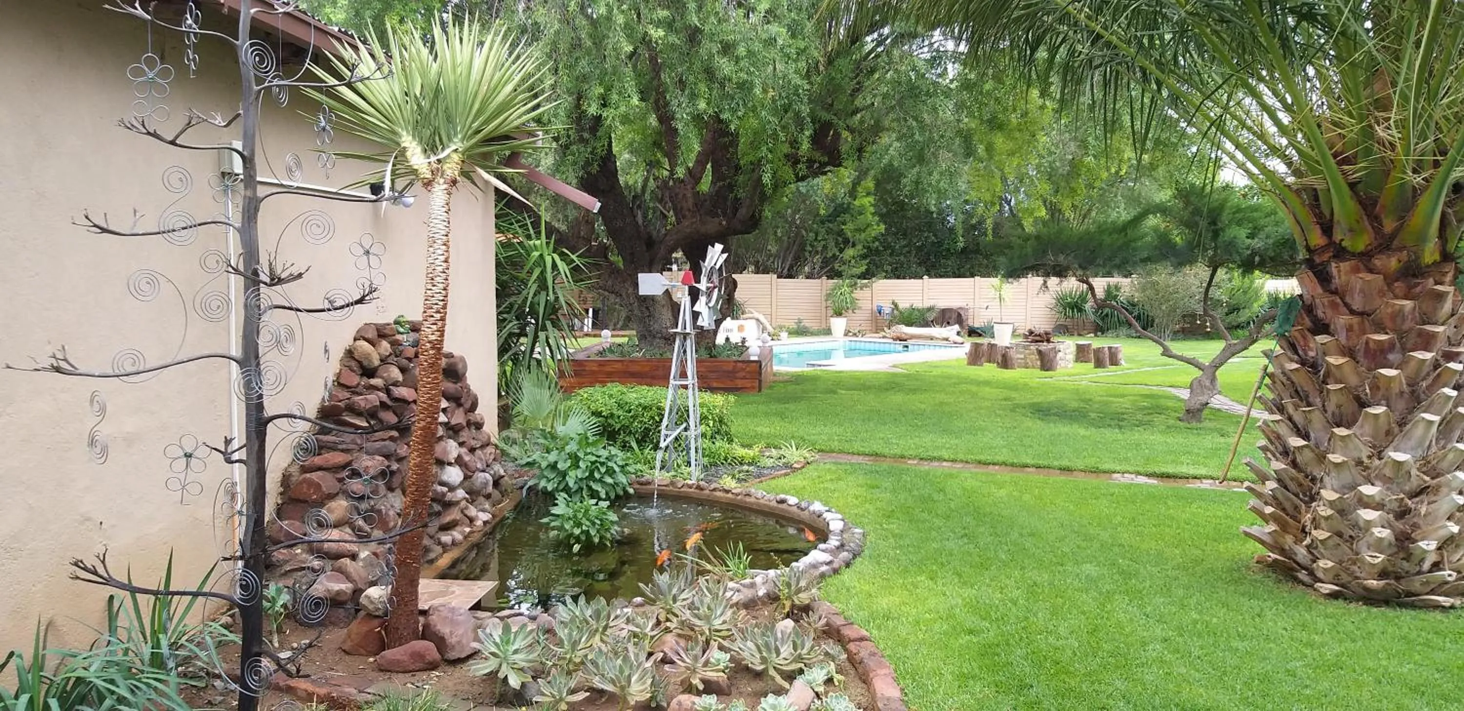 Garden in Potties Guesthouse