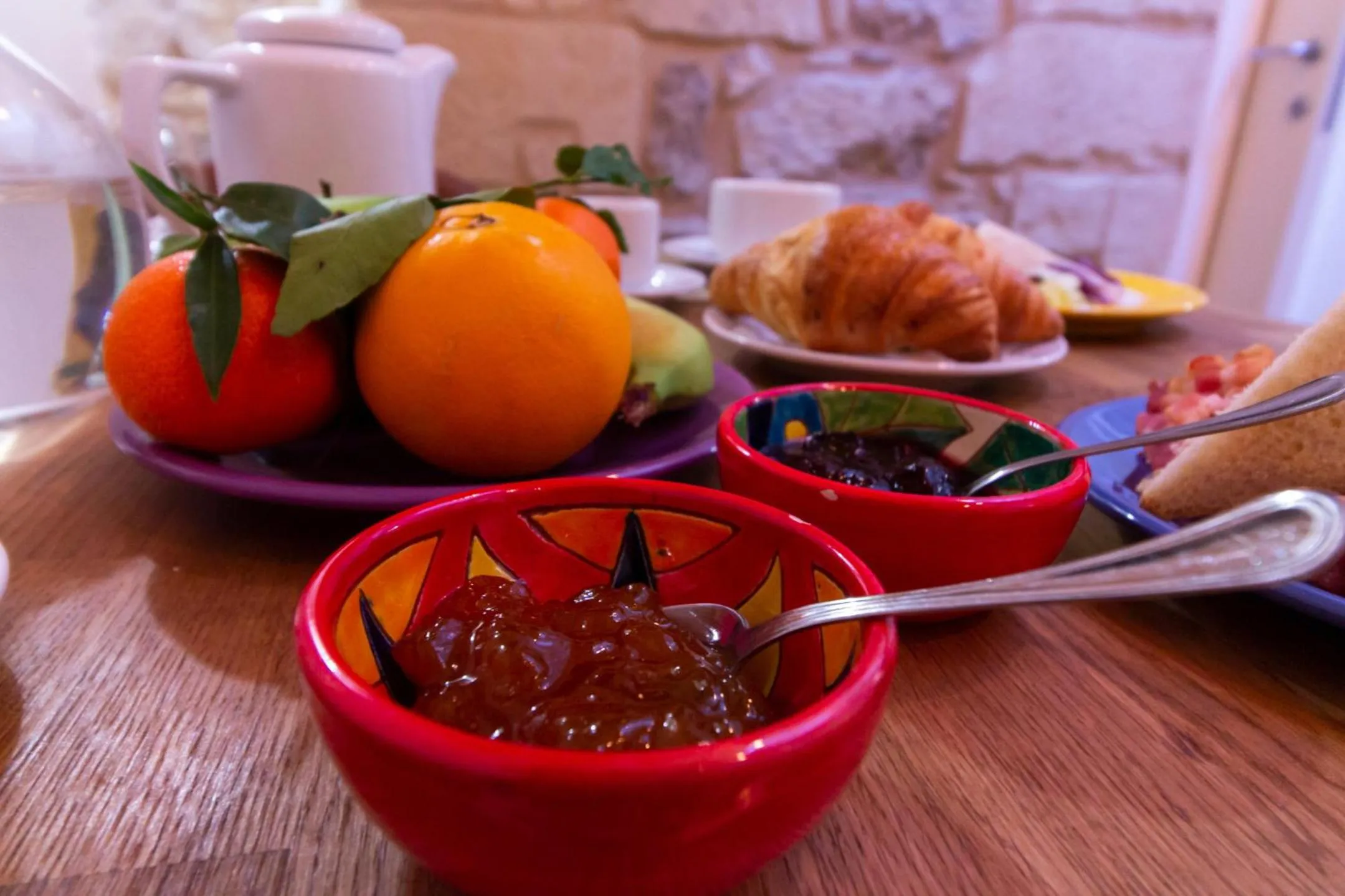 Breakfast in Le Nicchie luxury rooms