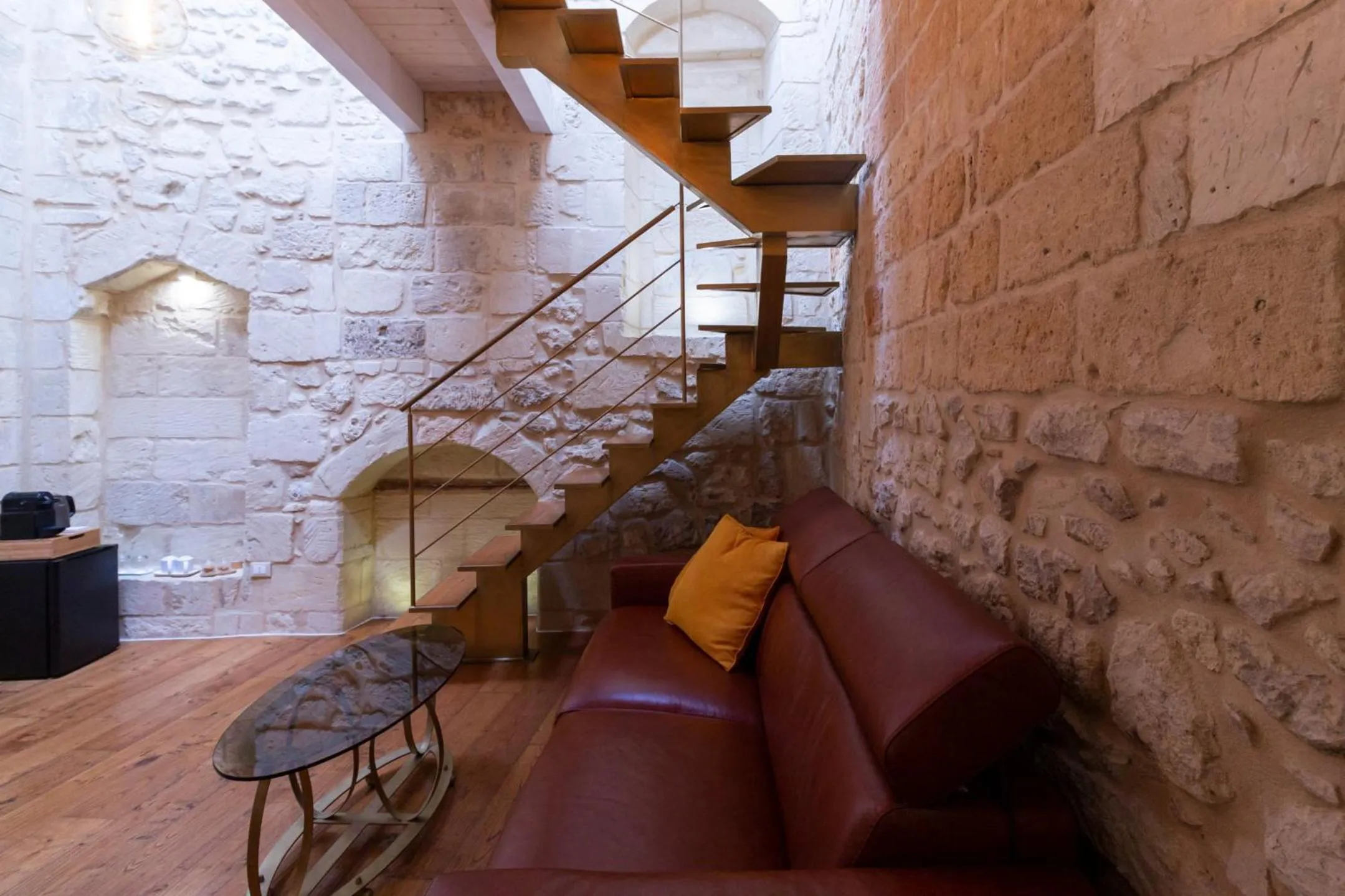 Seating area in Le Nicchie luxury rooms