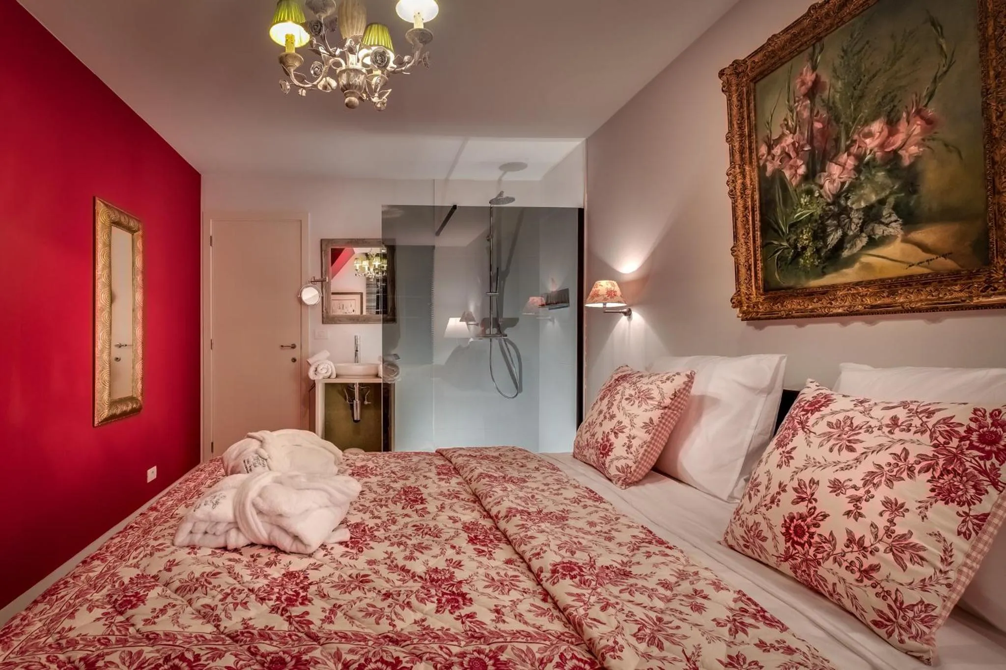 Bathroom, Bed in B&B Maison seki