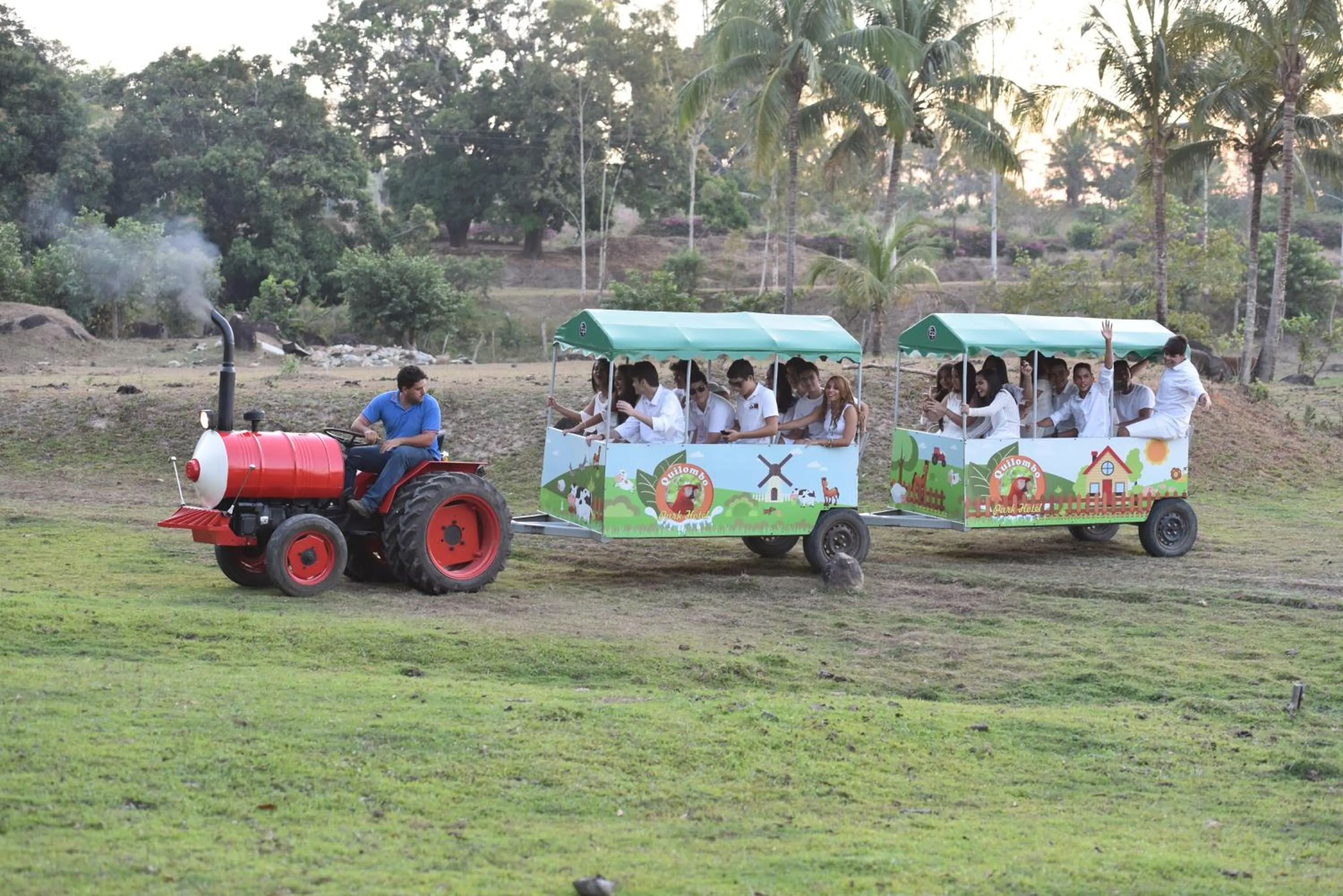 group of guests in Quilombo Hotel Fazenda