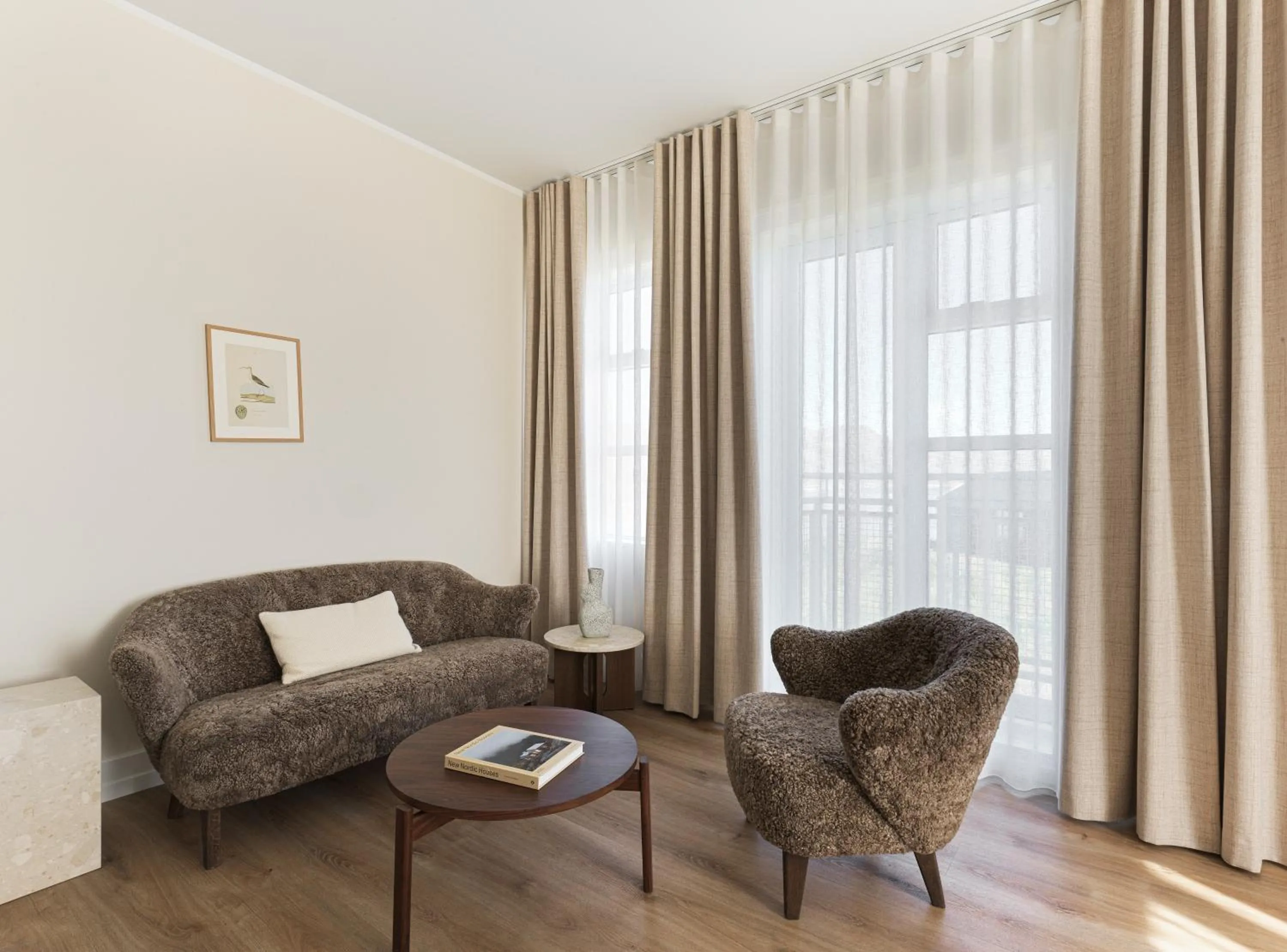 Seating area in Hotel Búdir