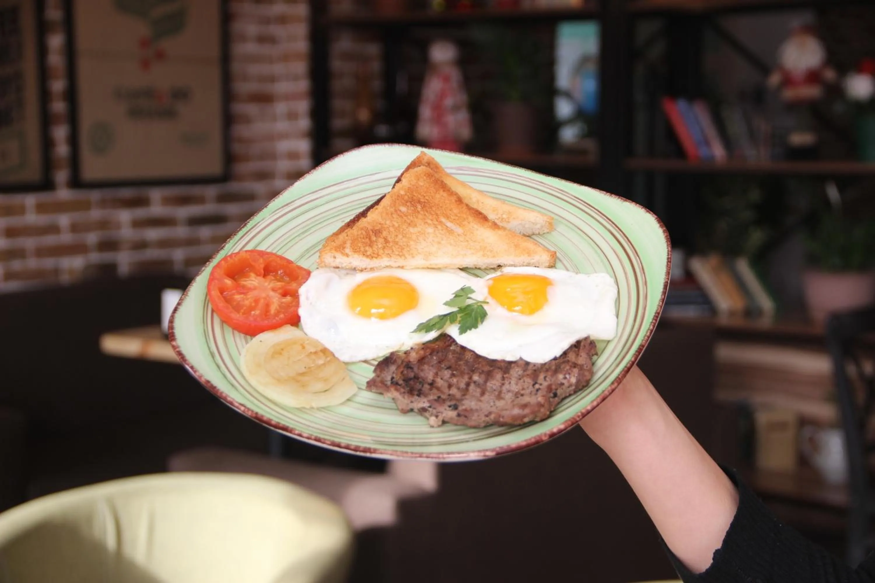Food close-up in Madanur Hotel