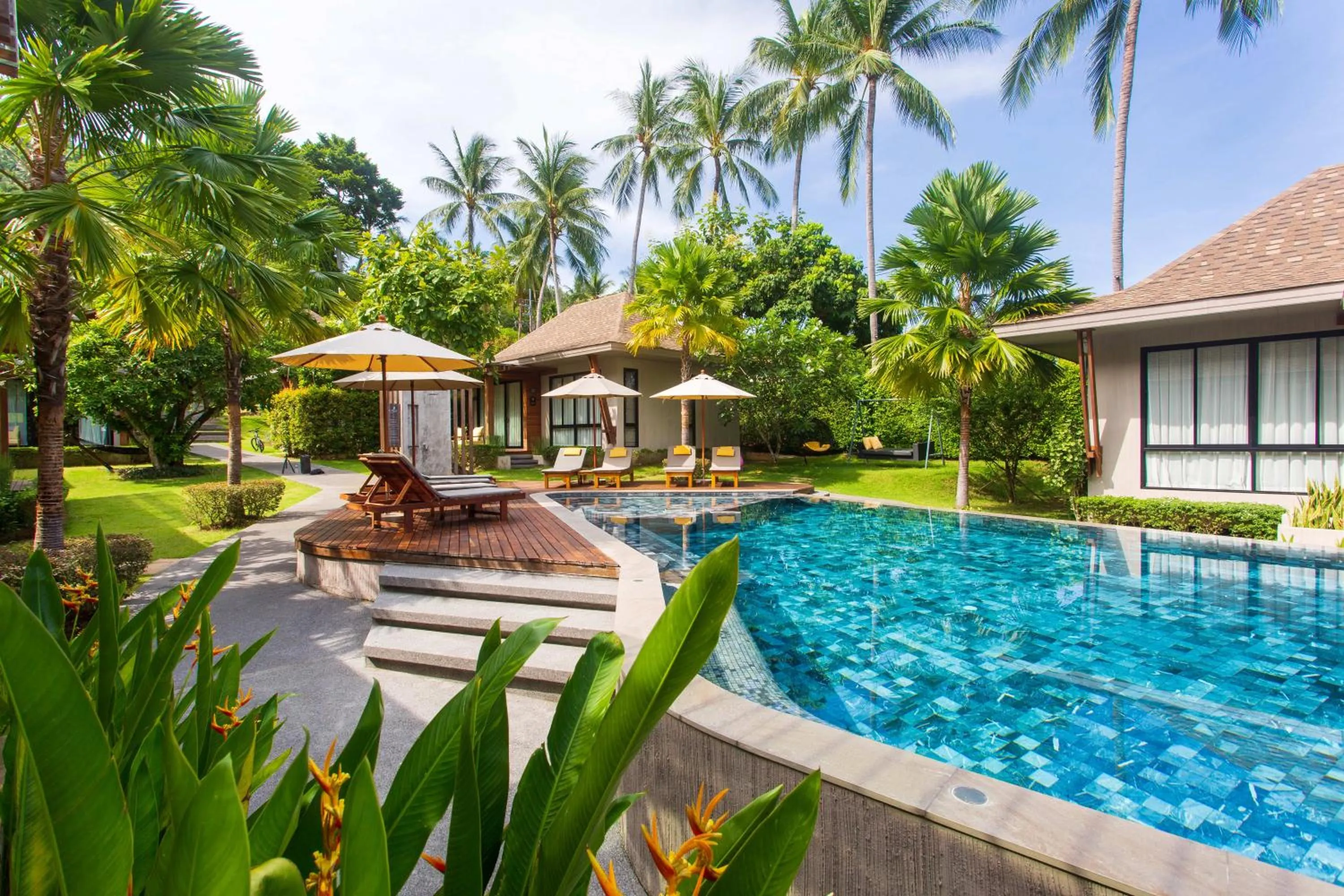 Pool view in CHUZ Villas Samui SHA Plus