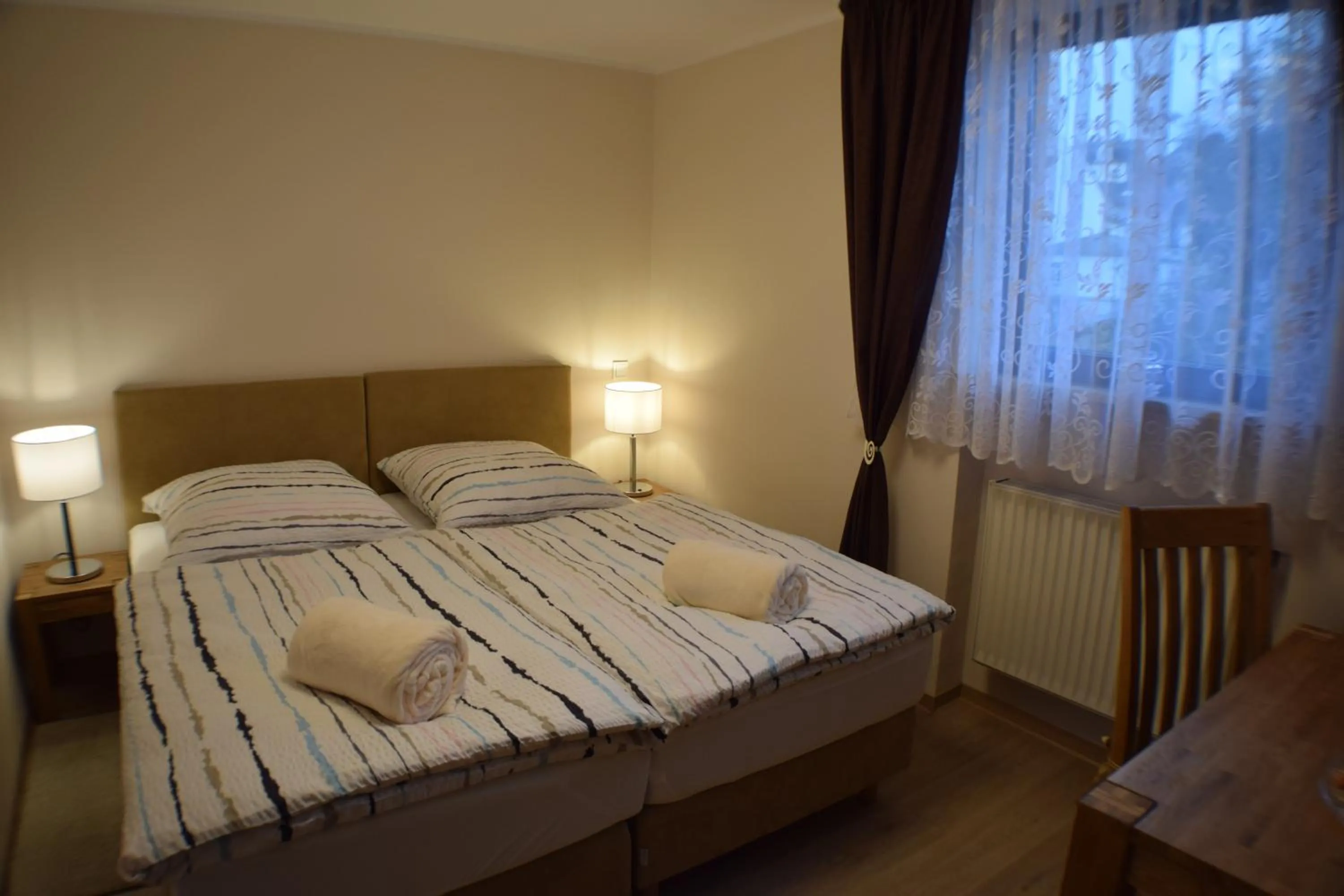 Photo of the whole room, Bed in Hotel Bürgergesellschaft