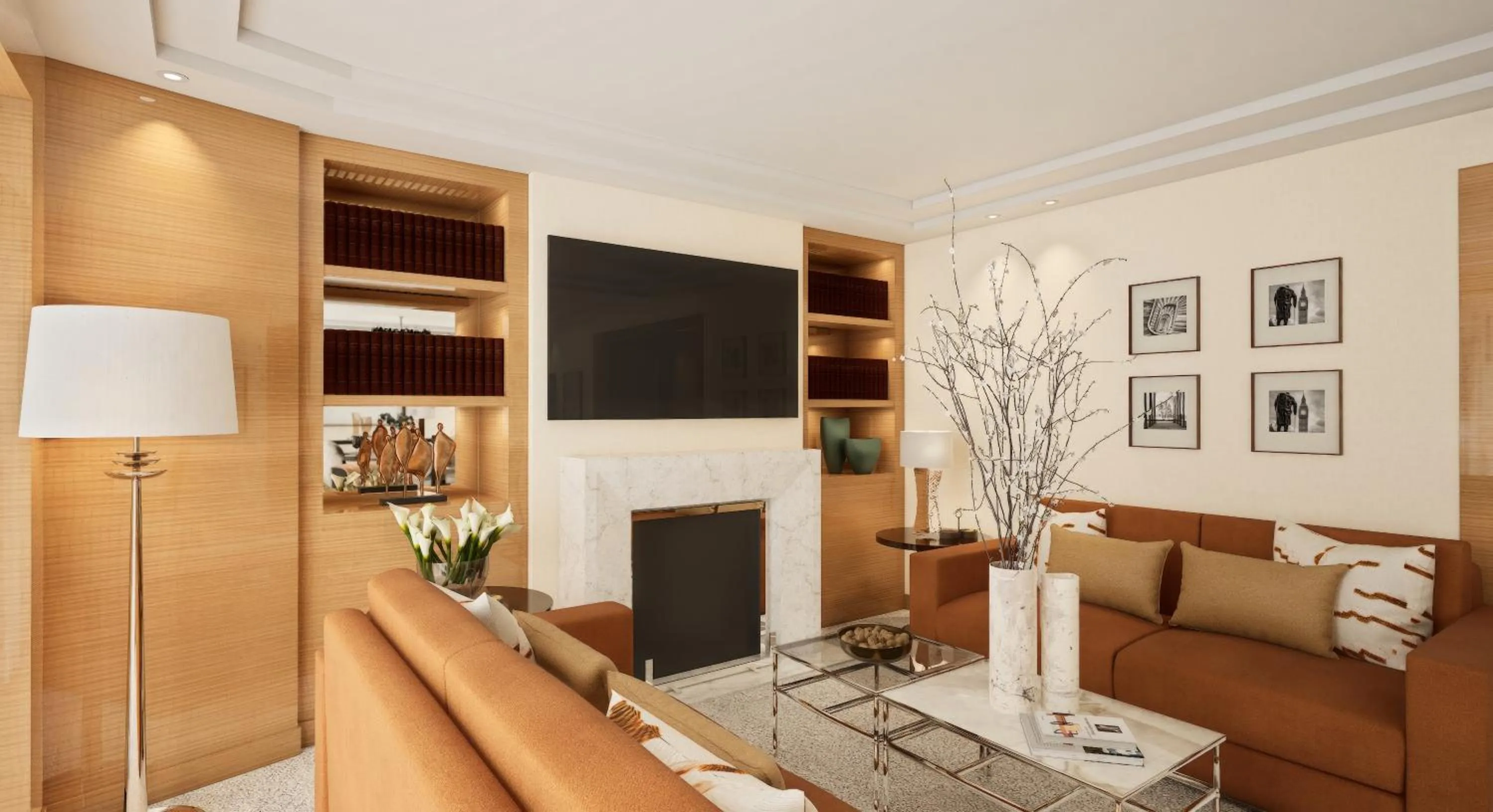 Living room in Four Seasons Hotel London at Park Lane