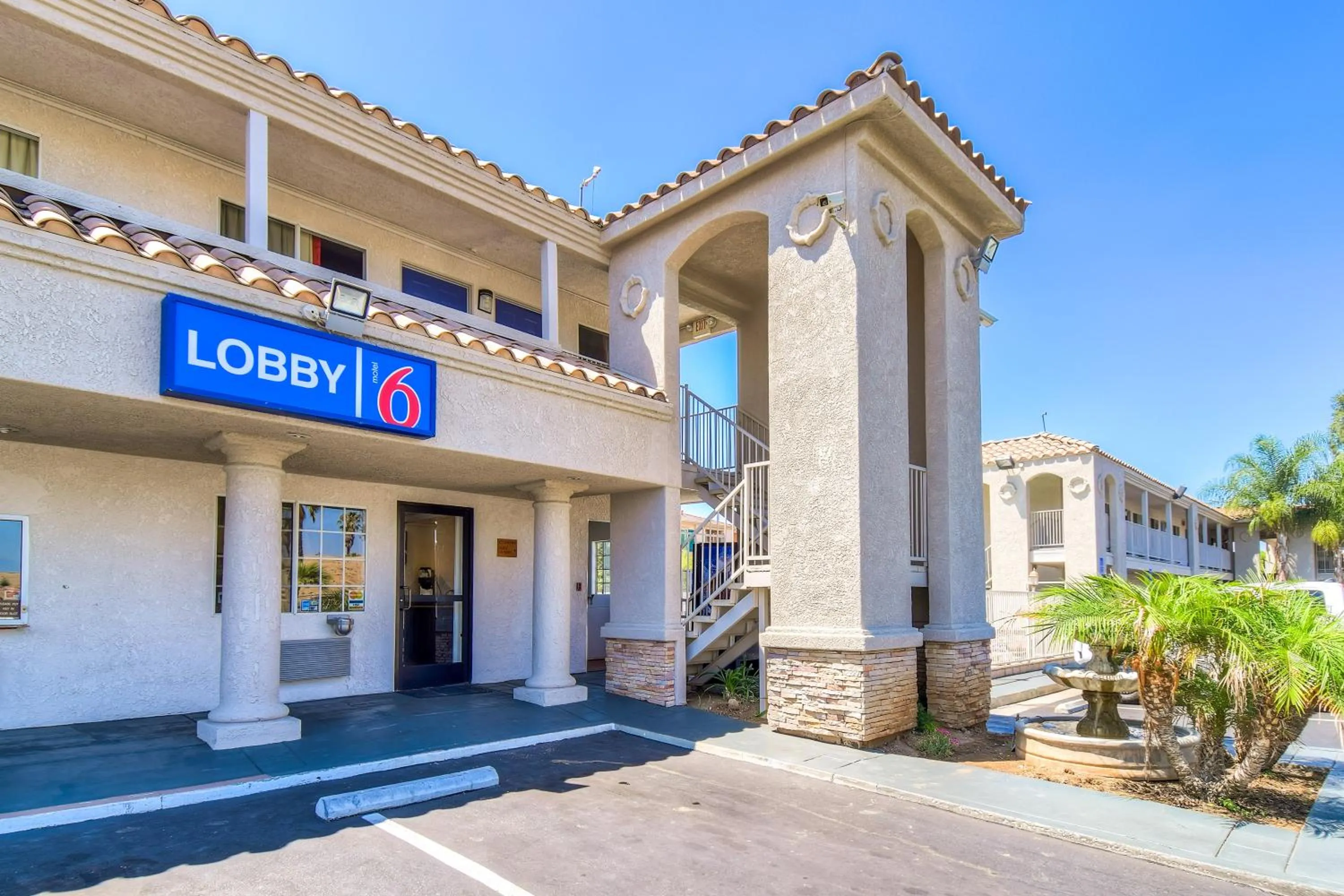 Facade/entrance in Motel 6-Menifee, CA
