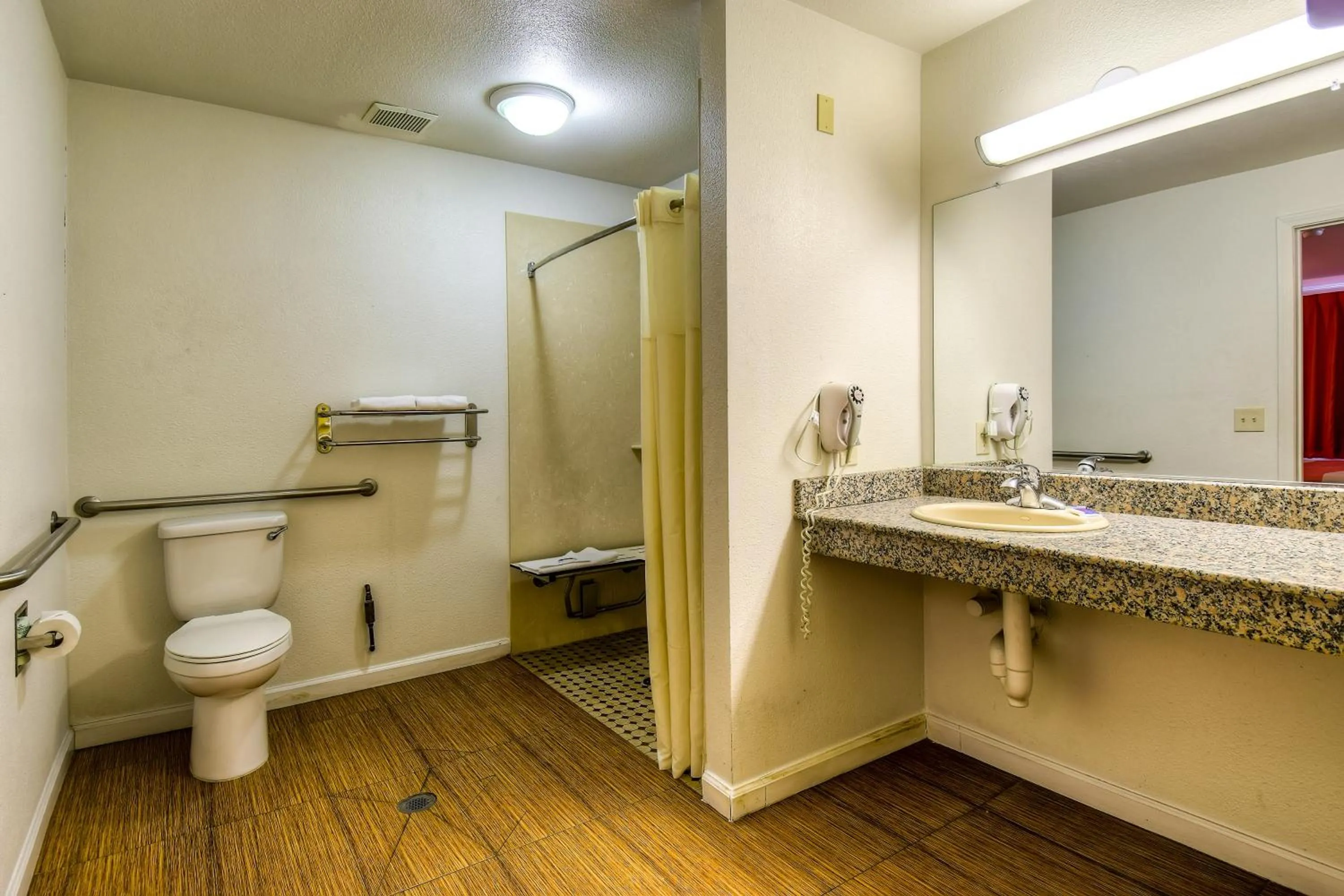 Bathroom in Motel 6-Menifee, CA