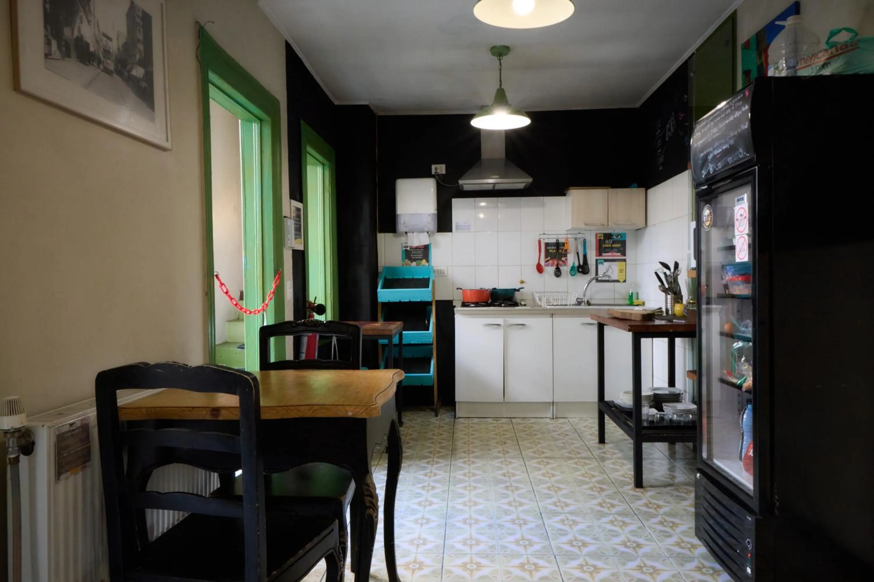 Kitchen or kitchenette in Hostal Providencia