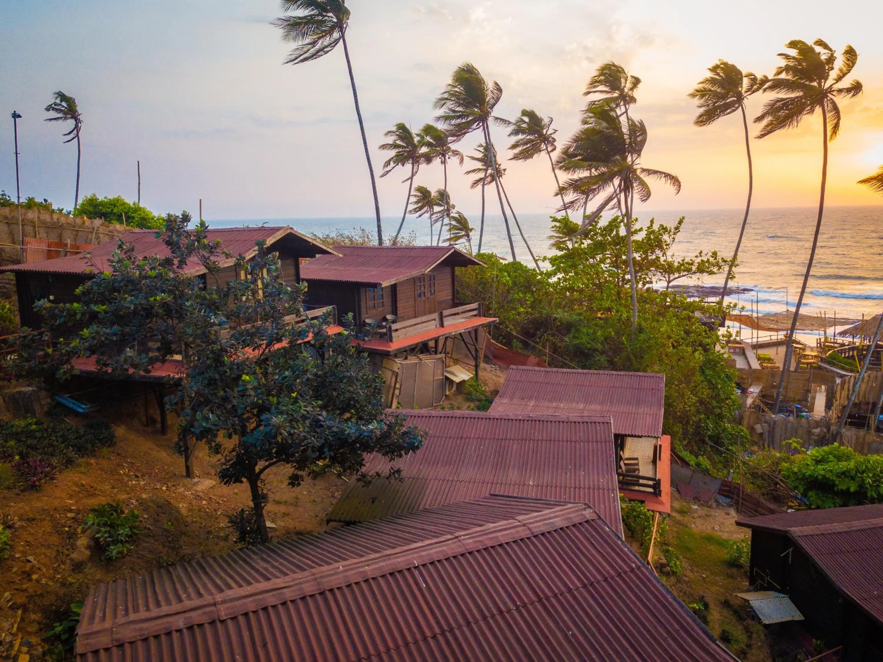 Sunset in Alcove Resort Vagator