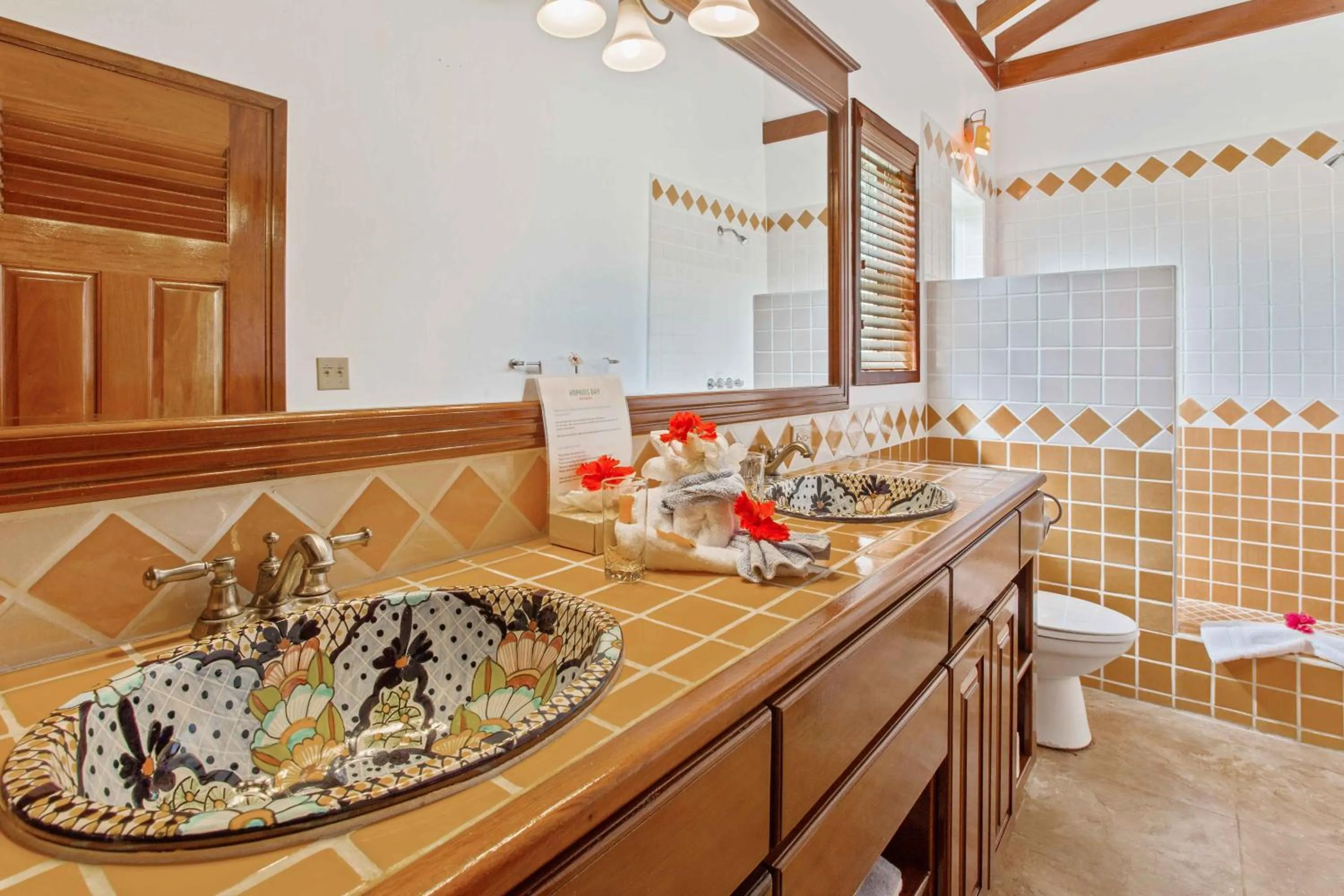 Bathroom in Hopkins Bay Belize a Muy'Ono Resort