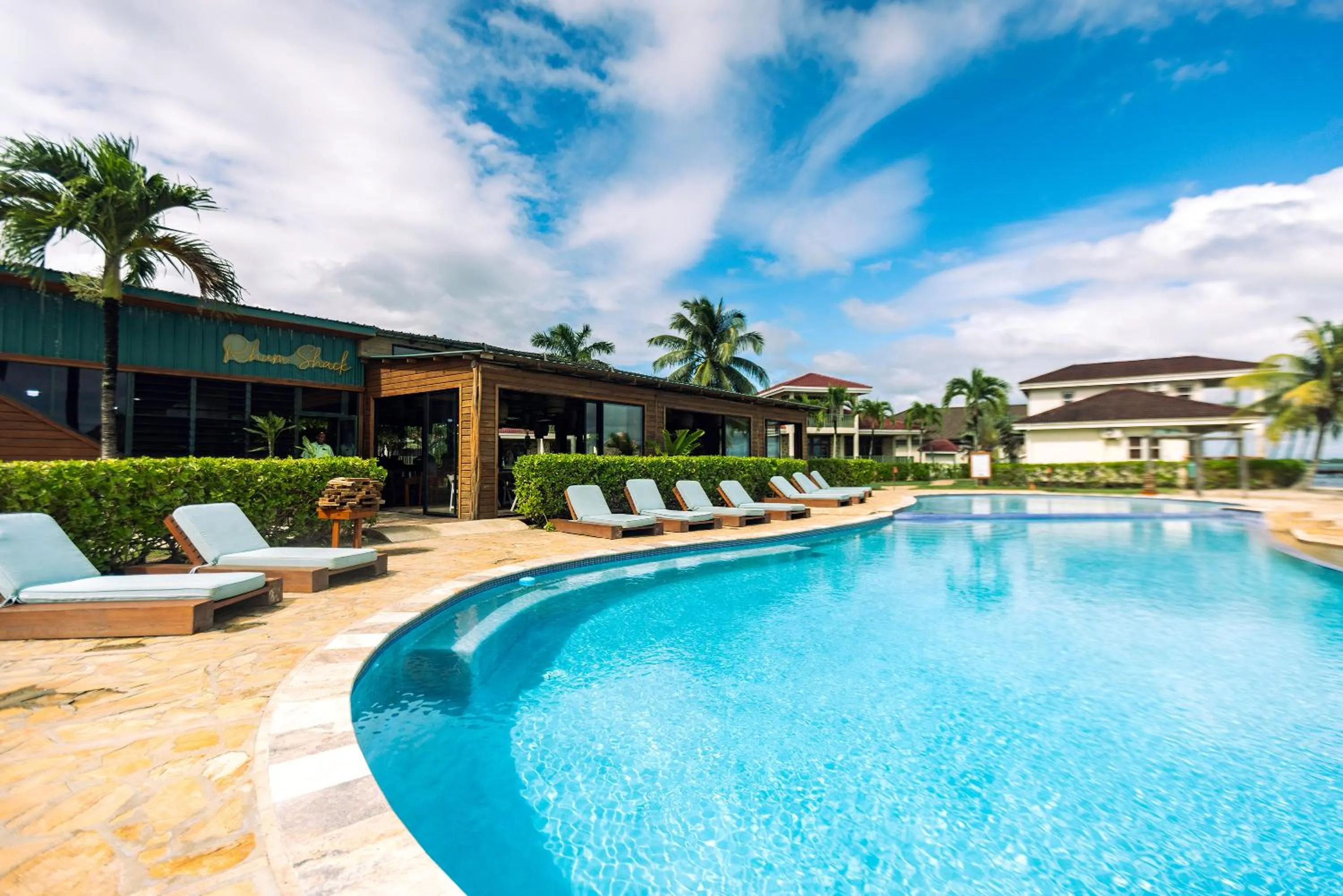 Pool view in Hopkins Bay Belize a Muy'Ono Resort