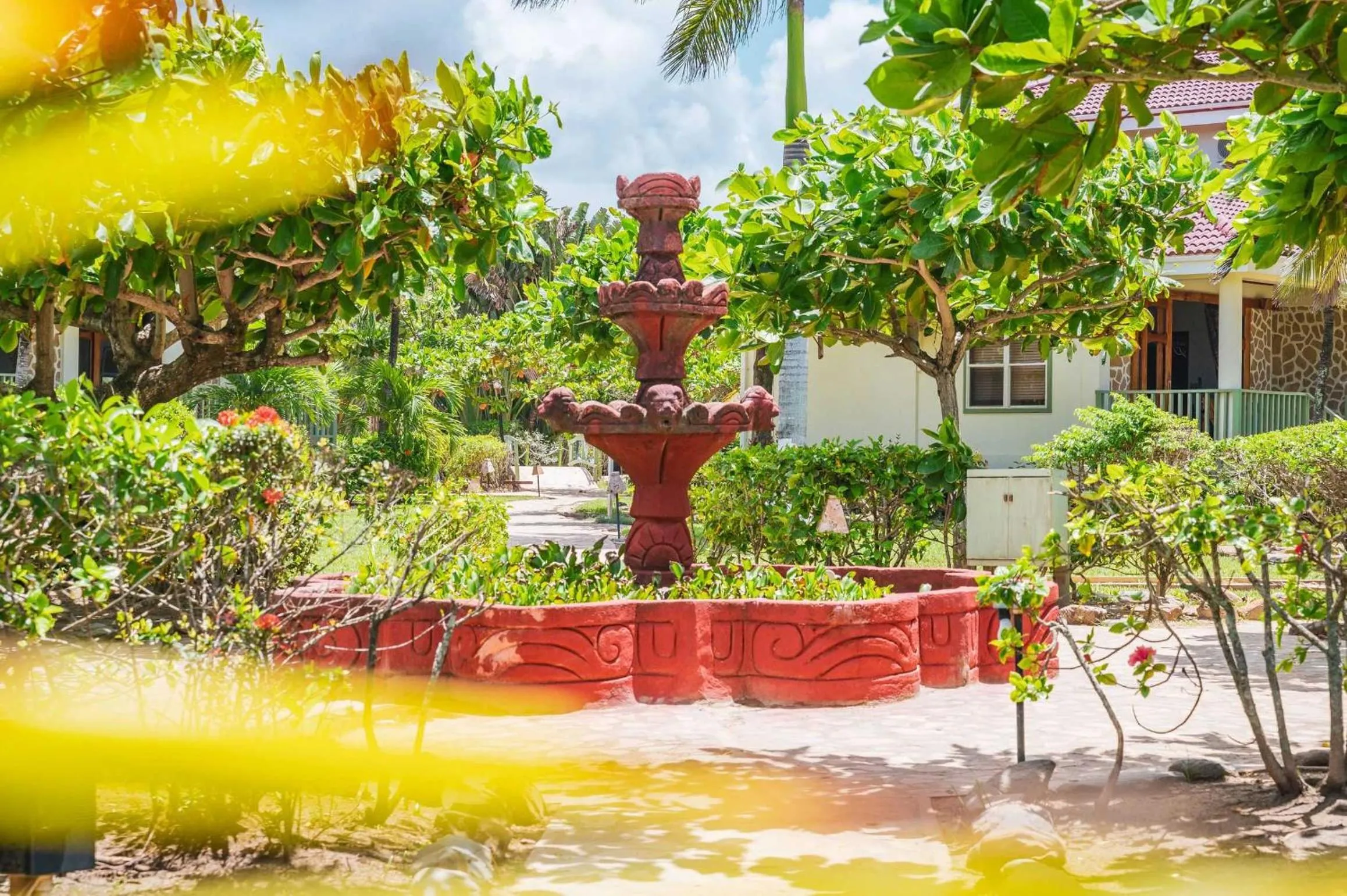 Garden in Hopkins Bay Belize a Muy'Ono Resort