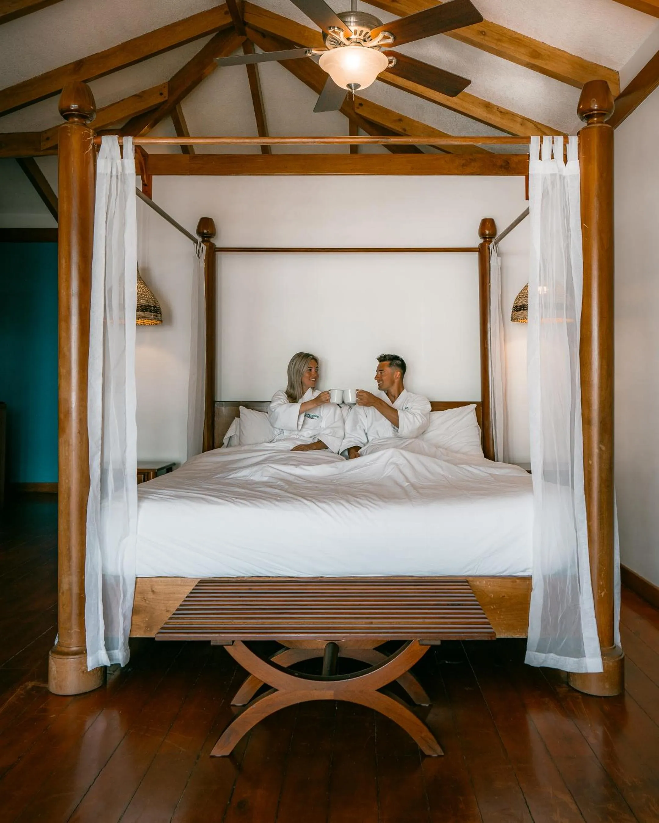 People, Bed in Hopkins Bay Belize a Muy'Ono Resort
