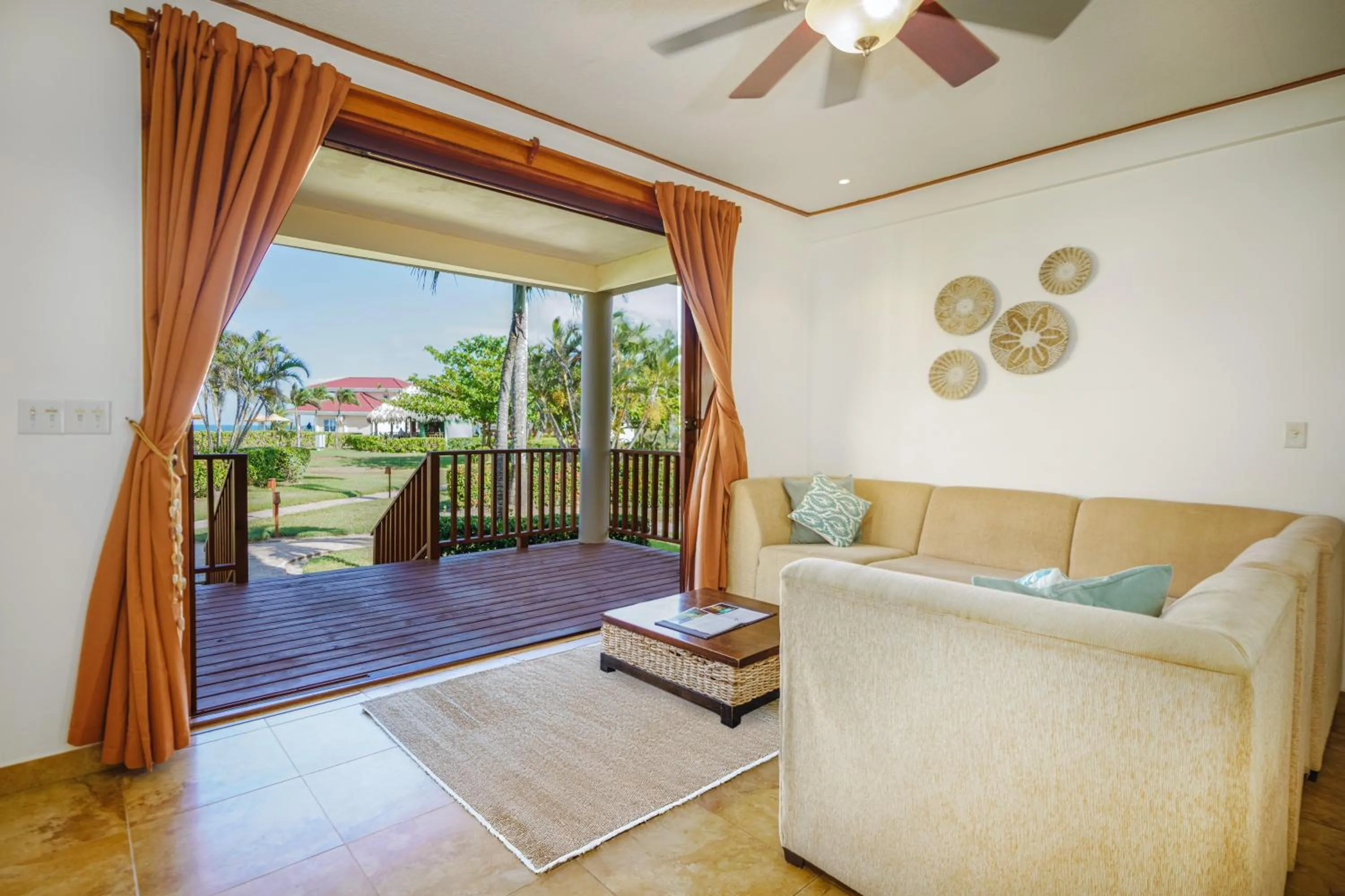 Living room in Hopkins Bay Belize a Muy'Ono Resort