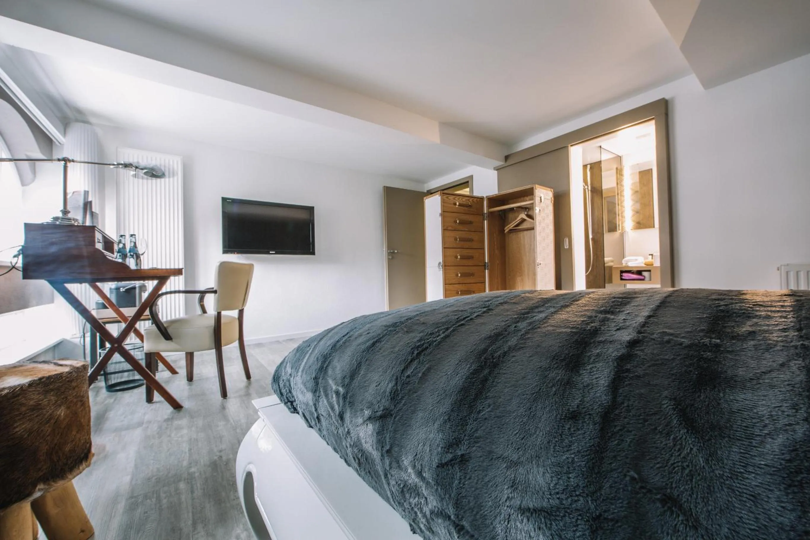 Photo of the whole room, Bed in Boutique Hotel Pfauen