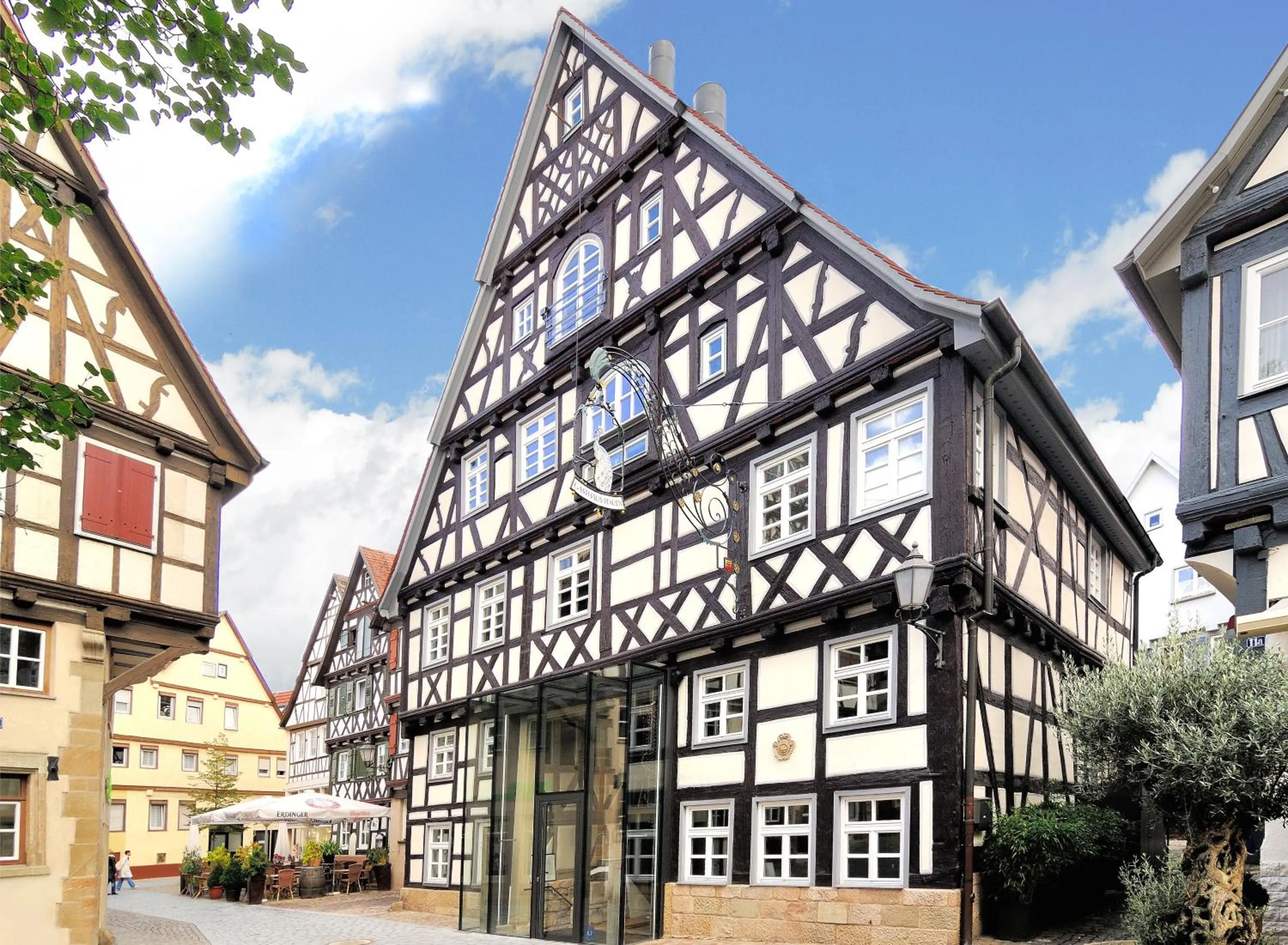 Property building in Boutique Hotel Pfauen