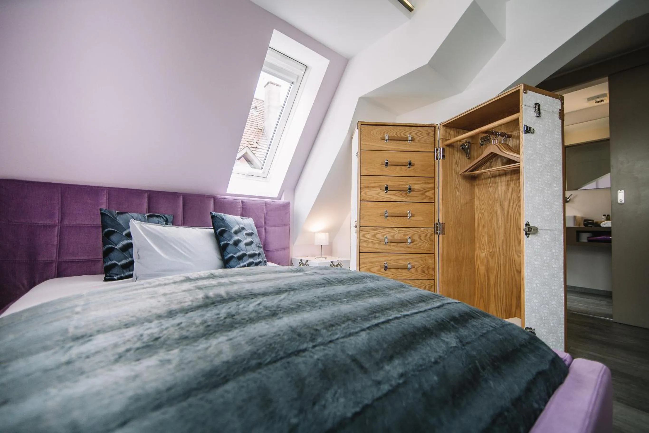 Bed in Boutique Hotel Pfauen