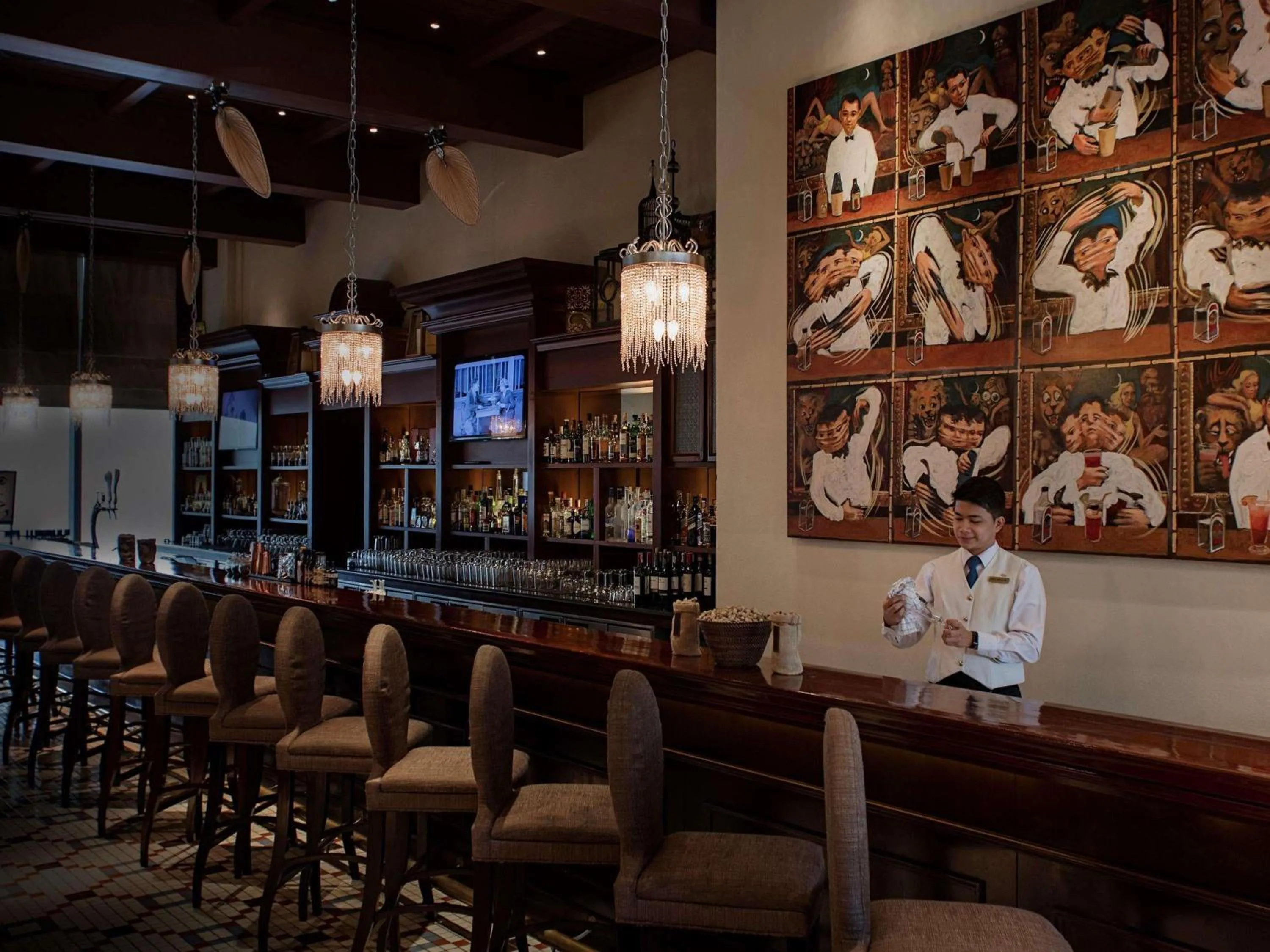 Lounge or bar in Fairmont Makati