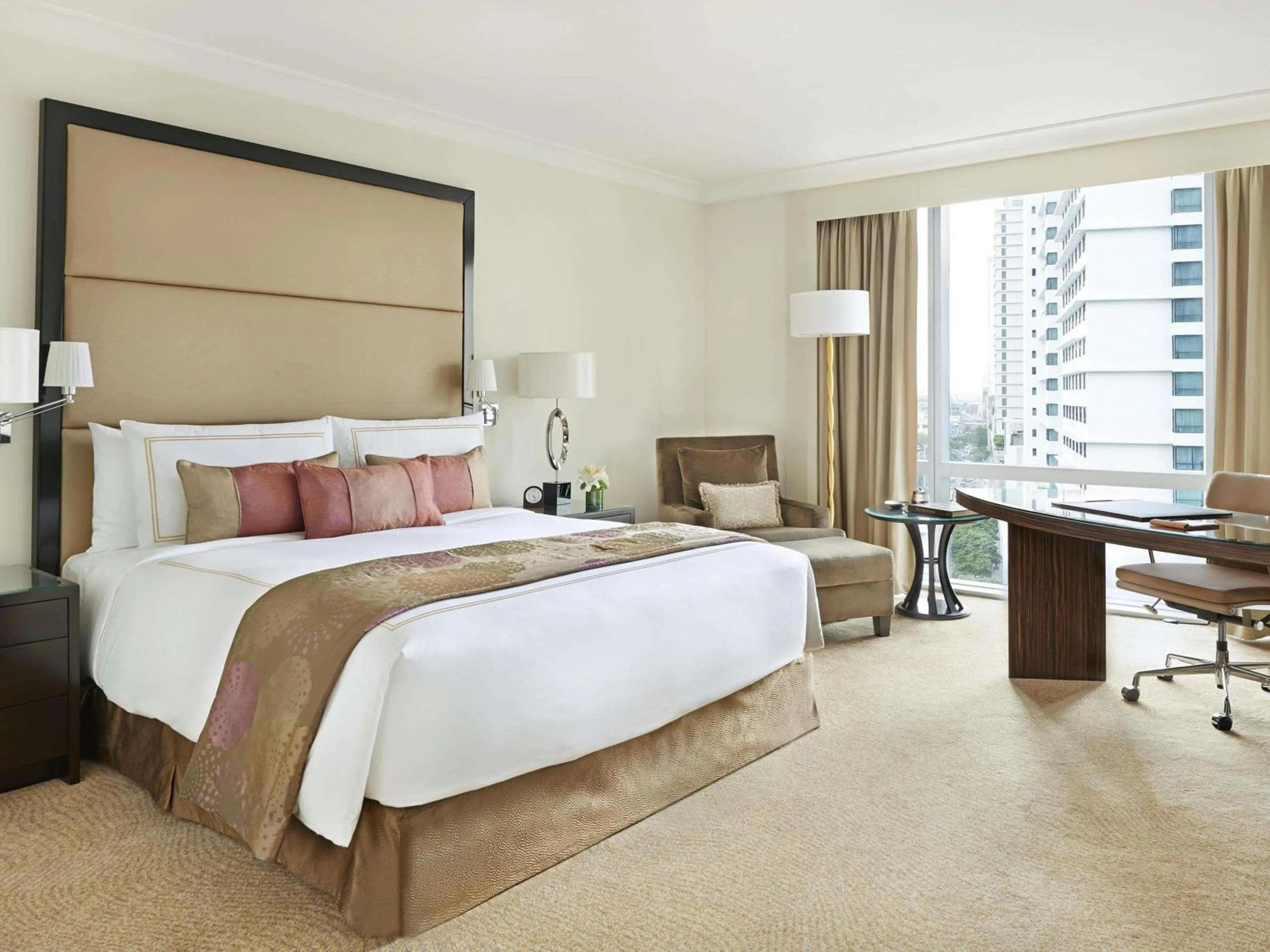 Bedroom, Bed in Fairmont Makati