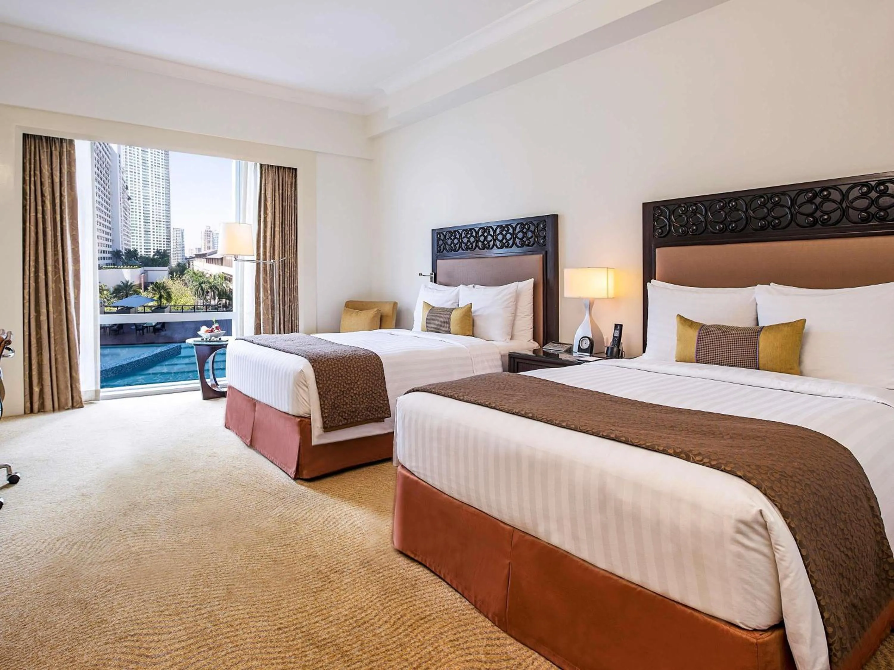 Bedroom, Bed in Fairmont Makati