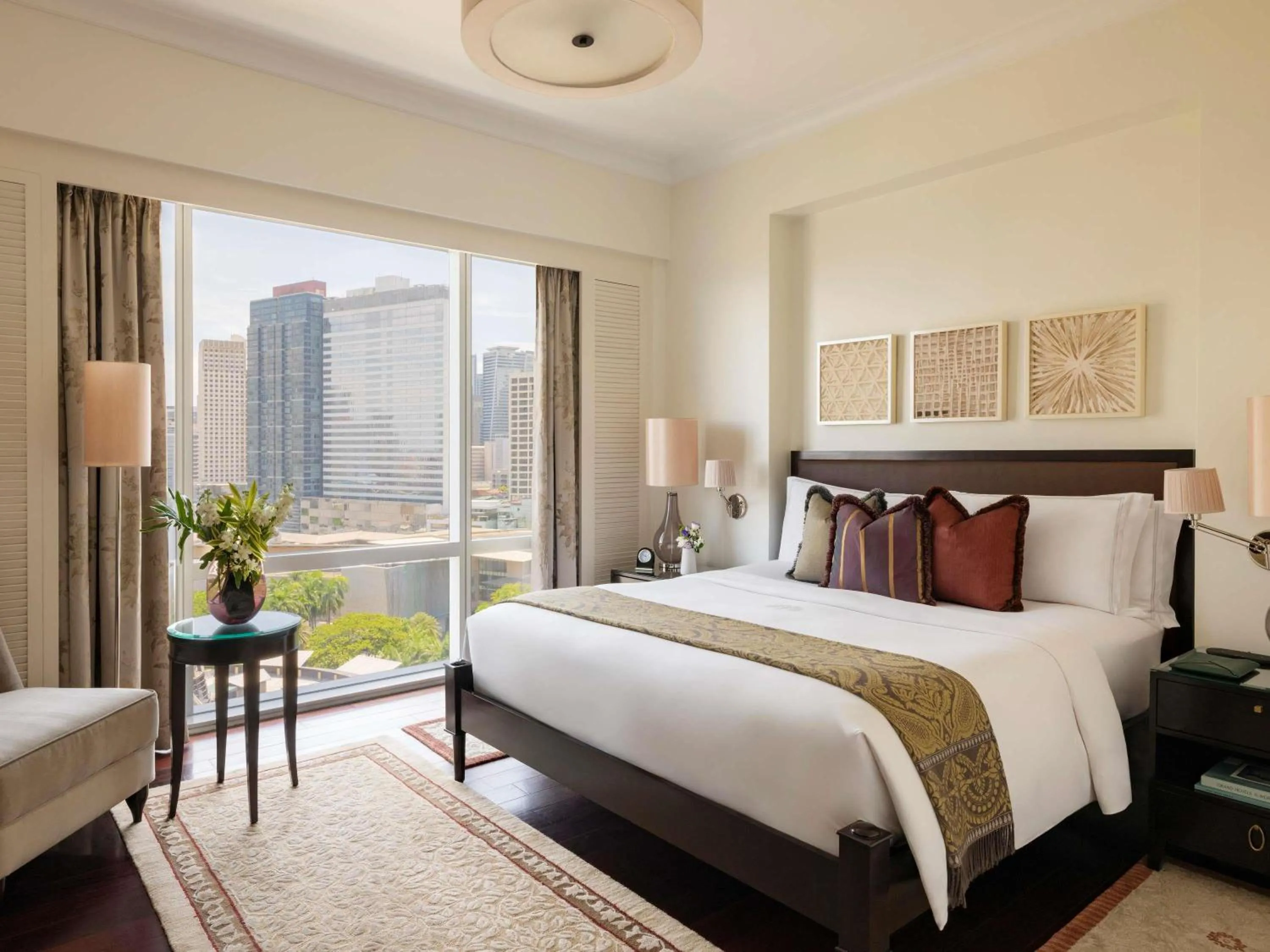 Bedroom, Bed in Raffles Makati