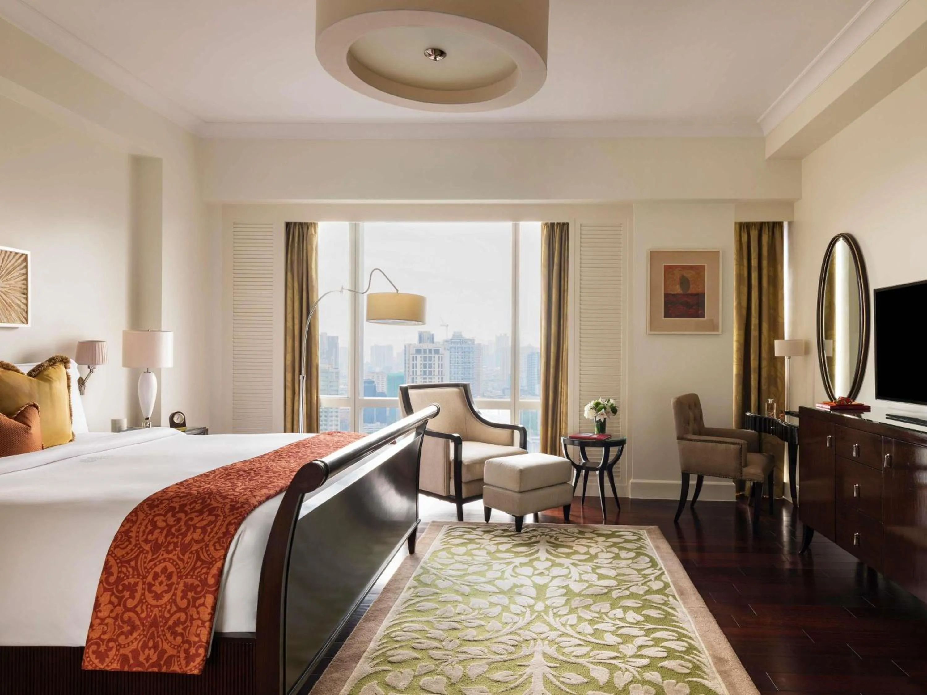 Bedroom, Bed in Raffles Makati