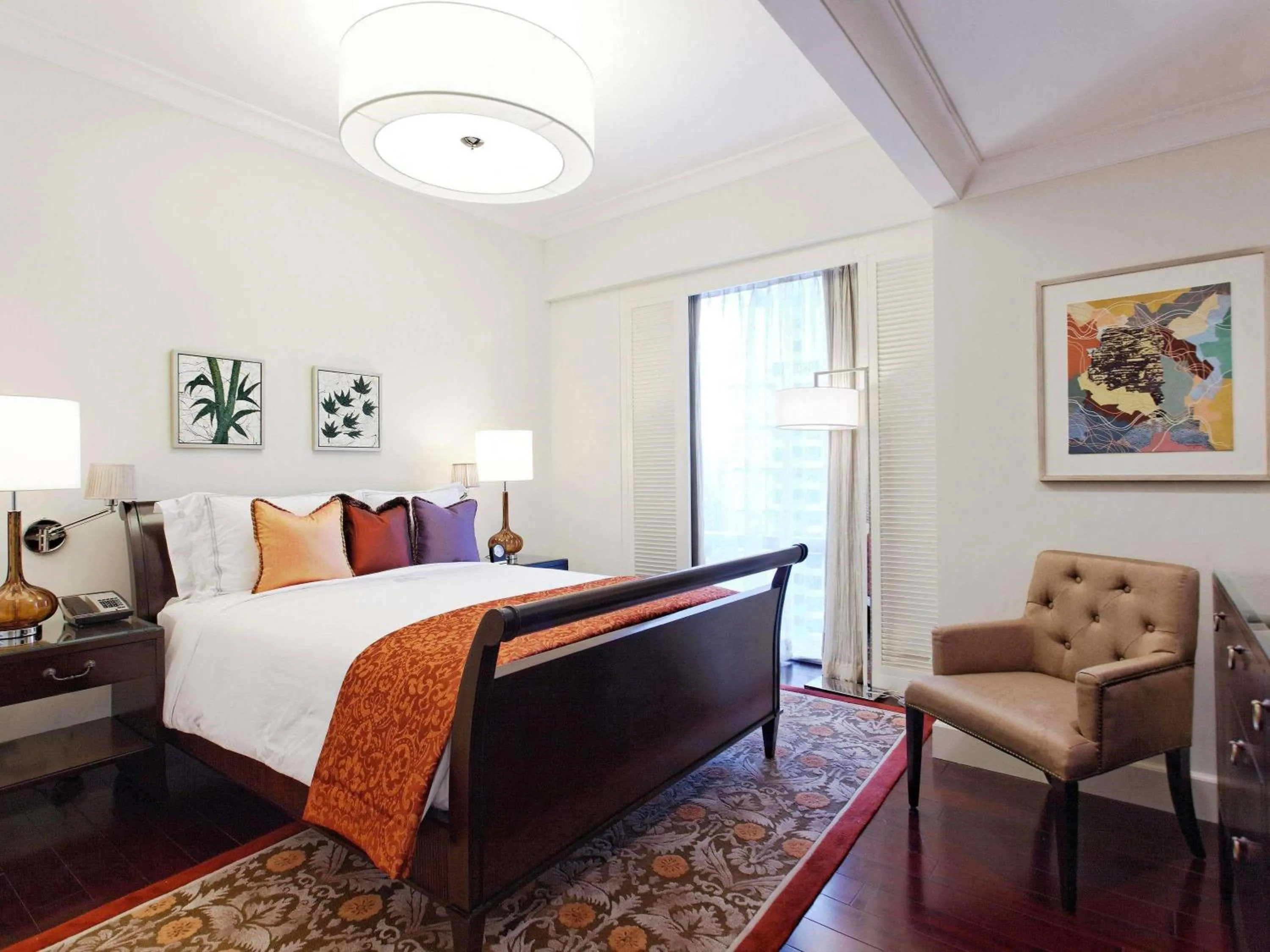 Bedroom, Bed in Raffles Makati