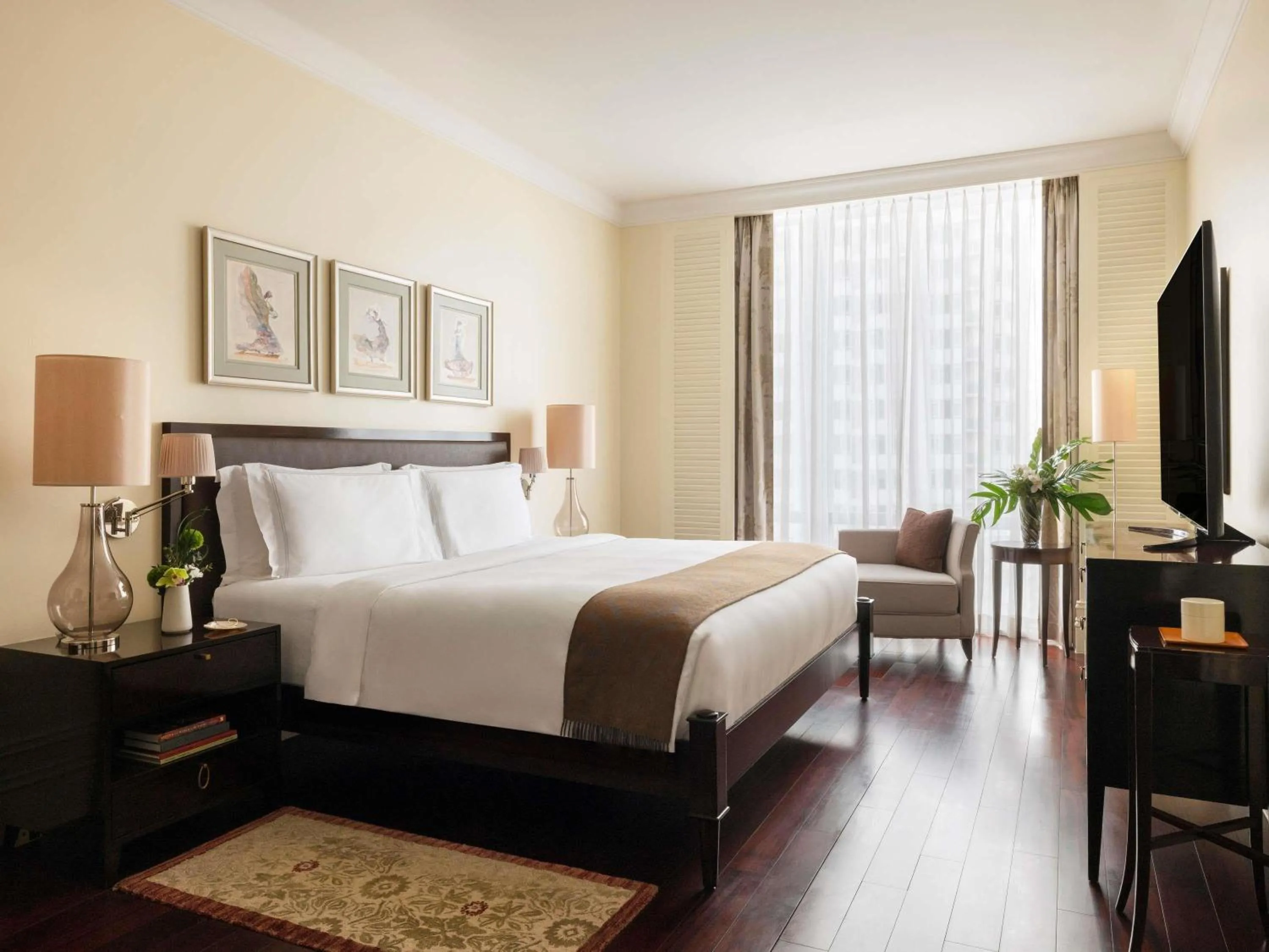 Bedroom, Bed in Raffles Makati