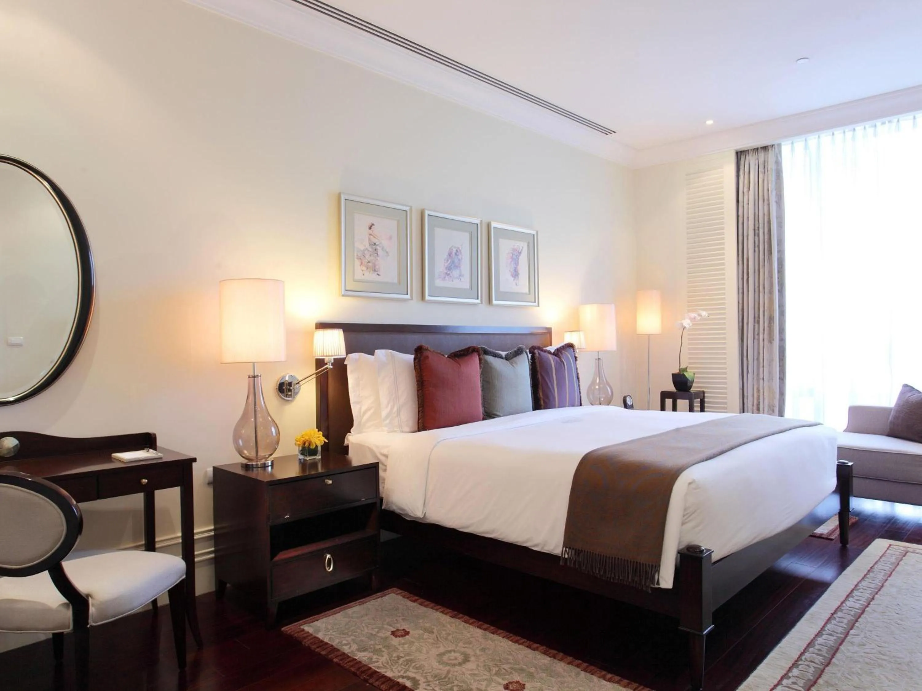 Bedroom, Bed in Raffles Makati