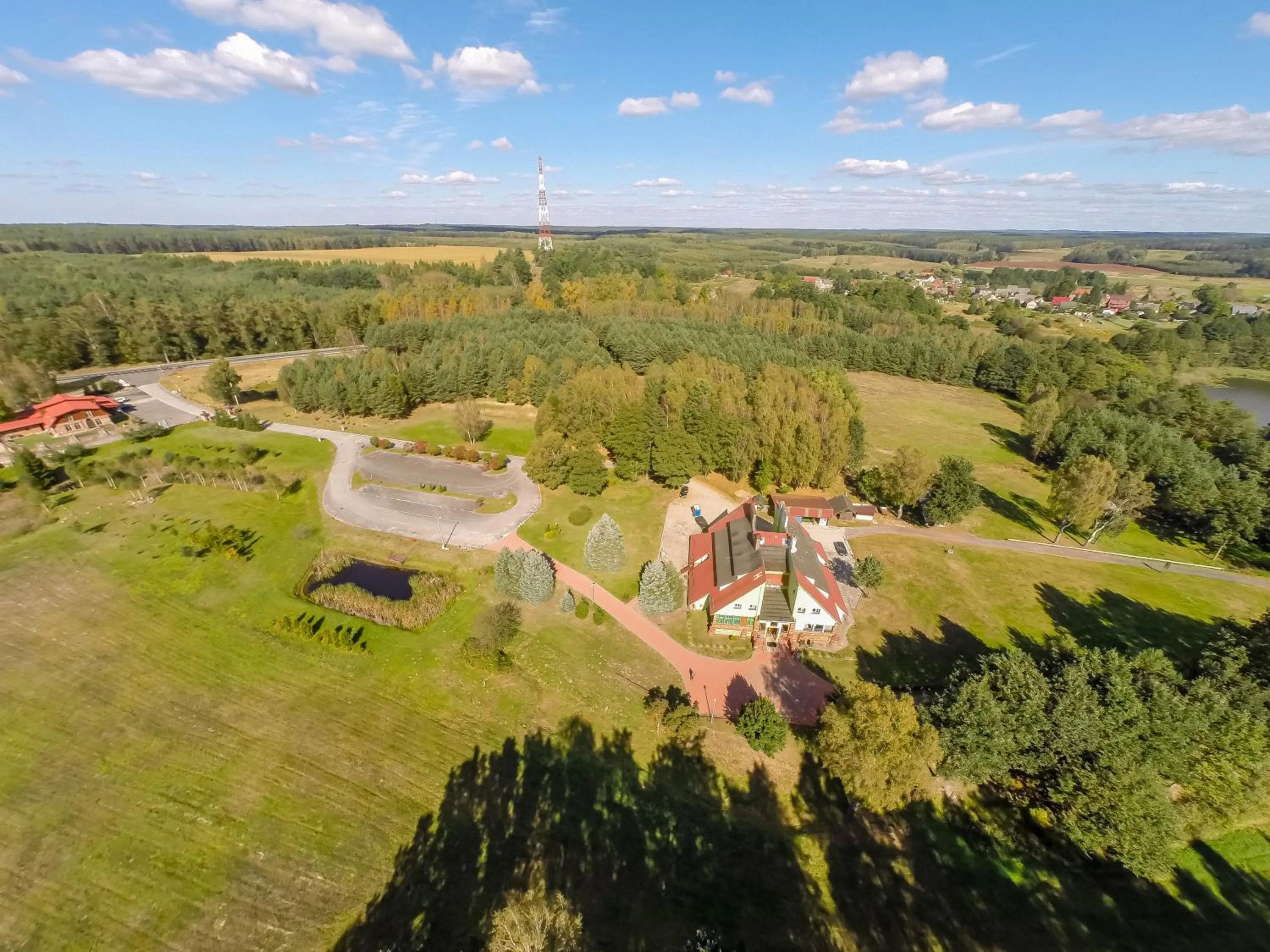 Bird's eye view in Park Inn Resort przy jeziorze - sauna i duży parking - pieski mile widziane