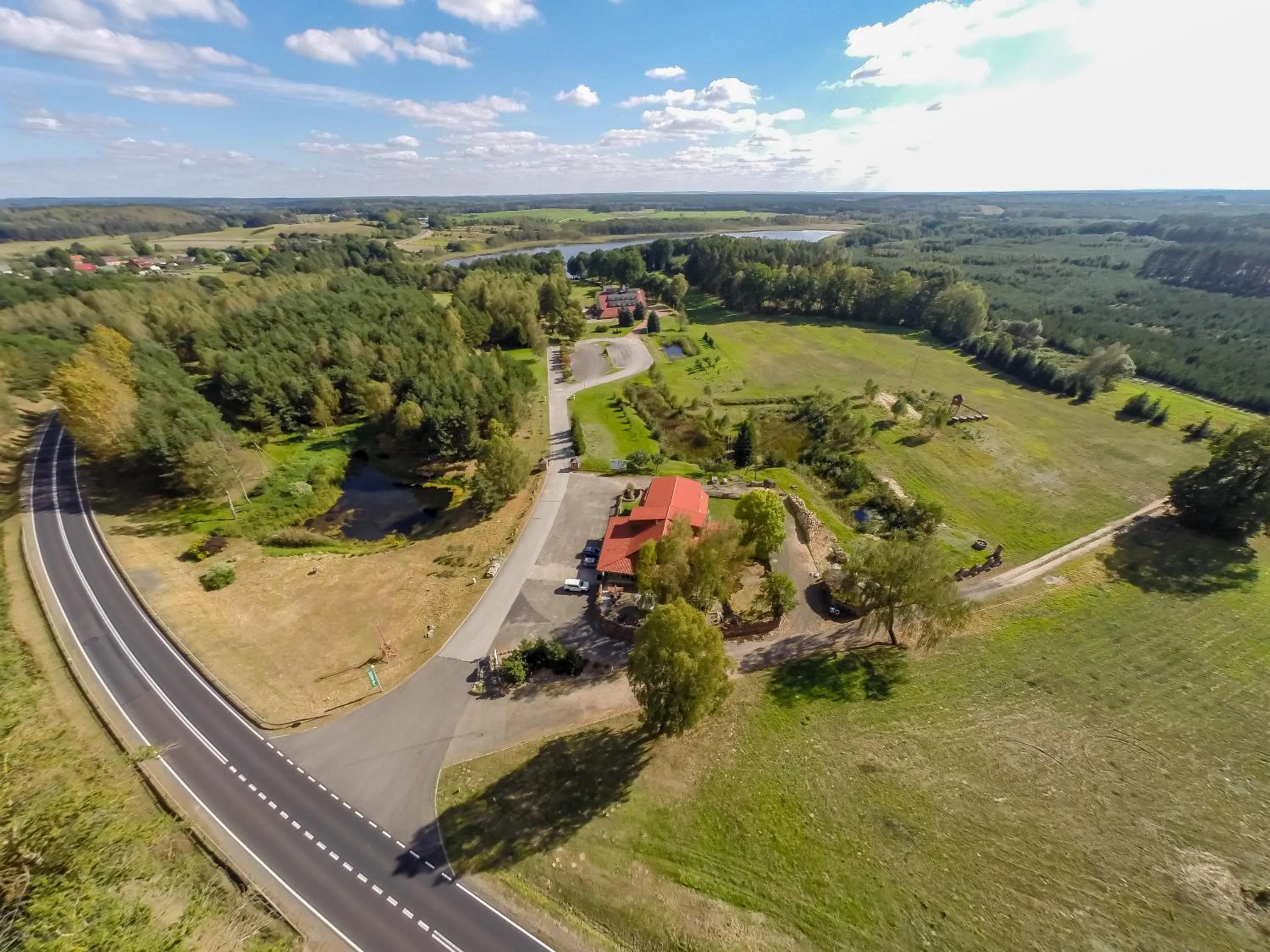 Bird's eye view in Park Inn Resort przy jeziorze - sauna i duży parking - pieski mile widziane