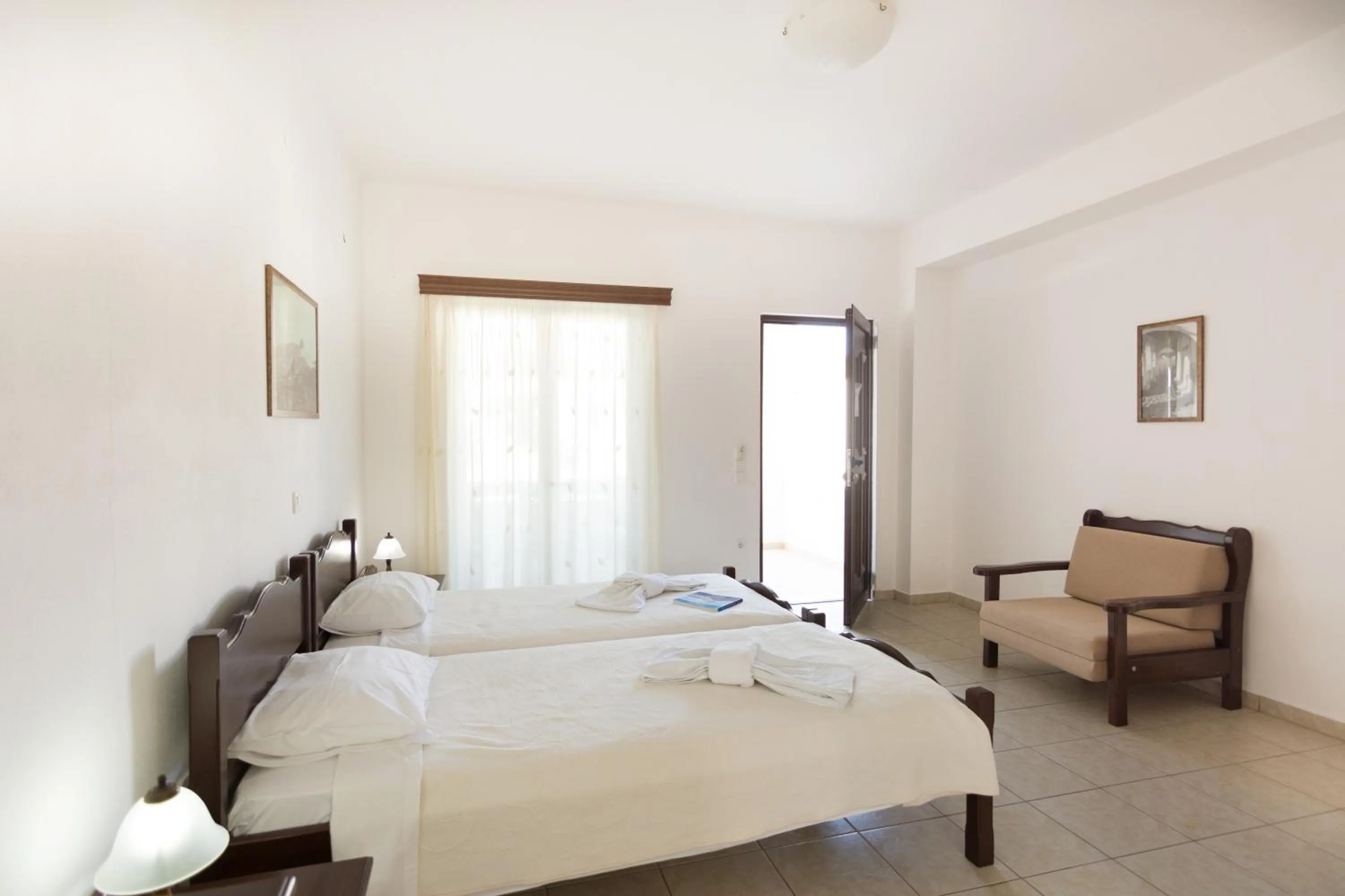 Bed in Hotel Melikari