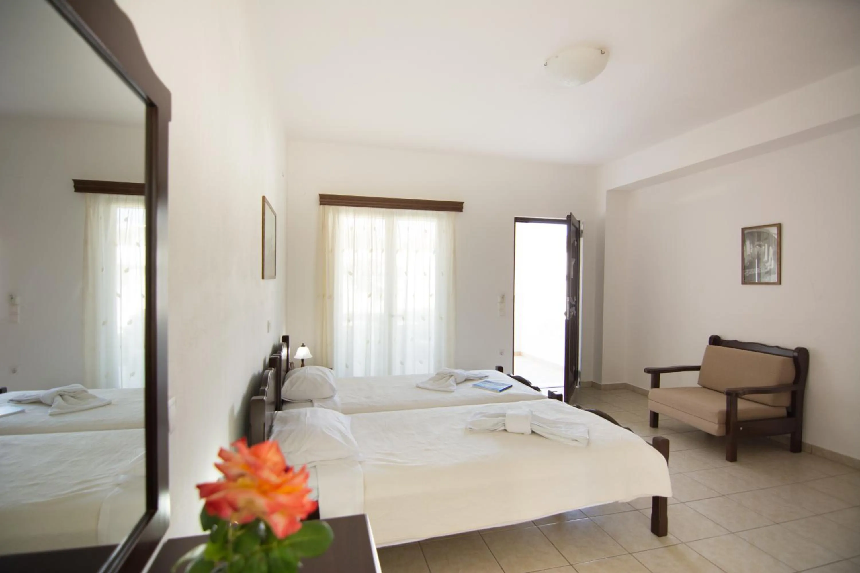 Bed in Hotel Melikari