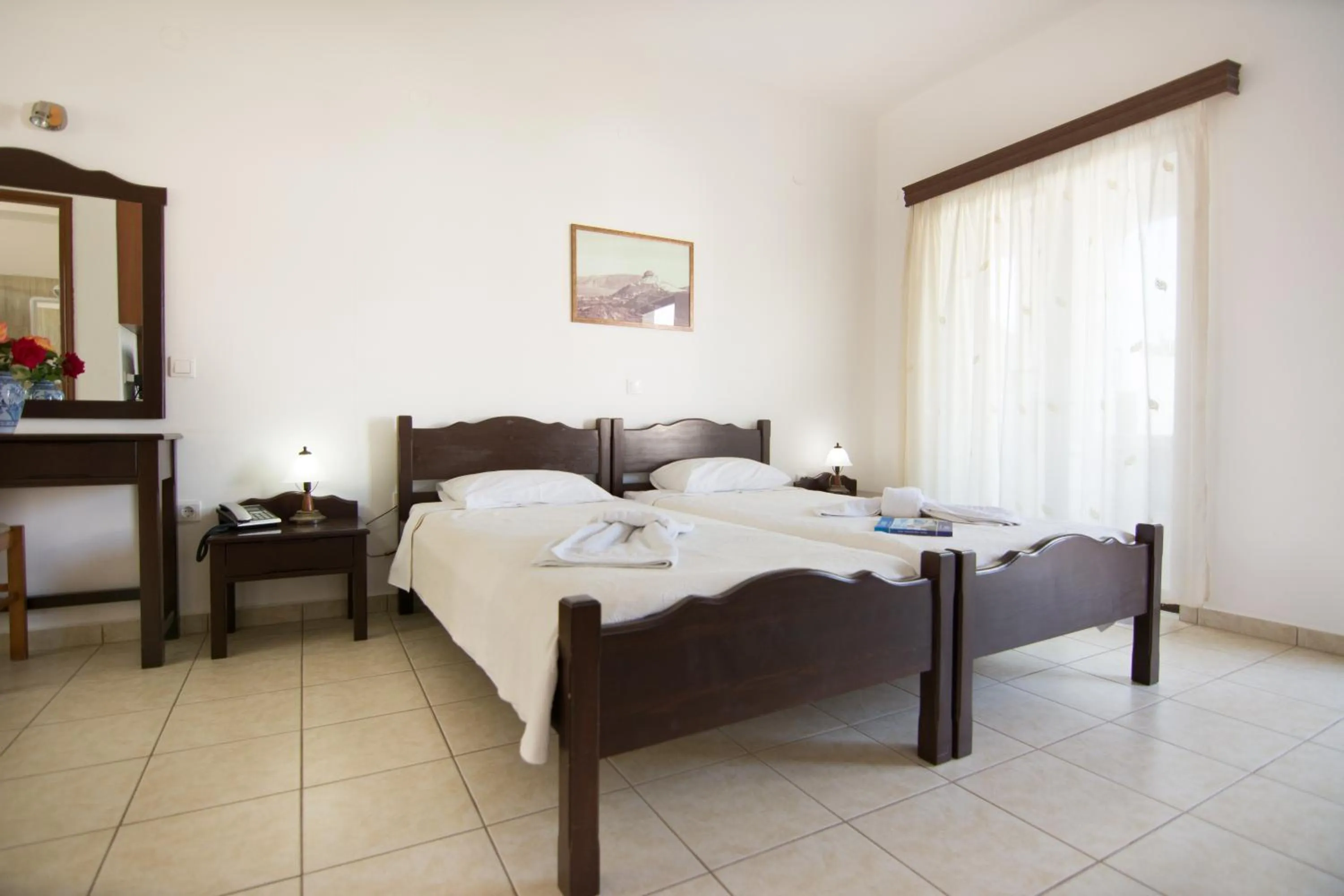 Bed in Hotel Melikari