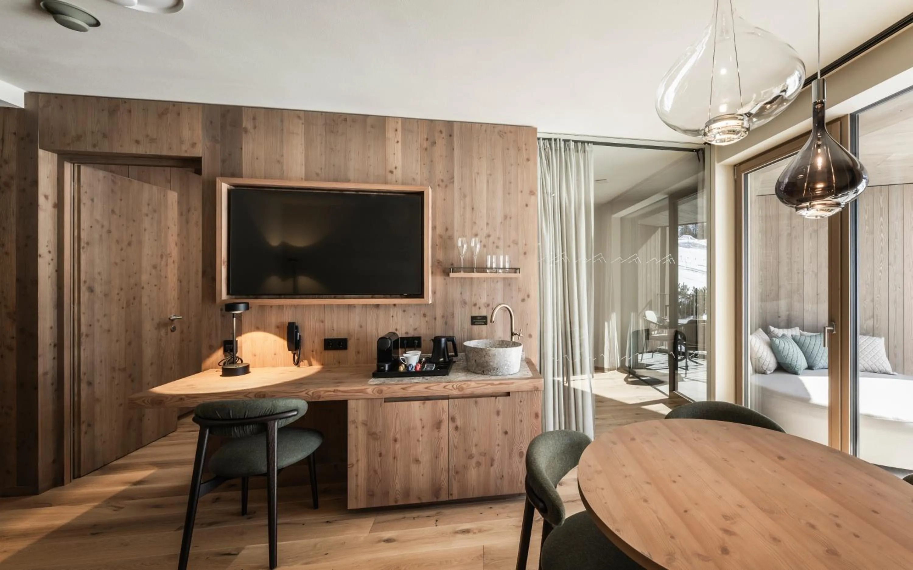 Living room in Cendevaves Alpine Silence