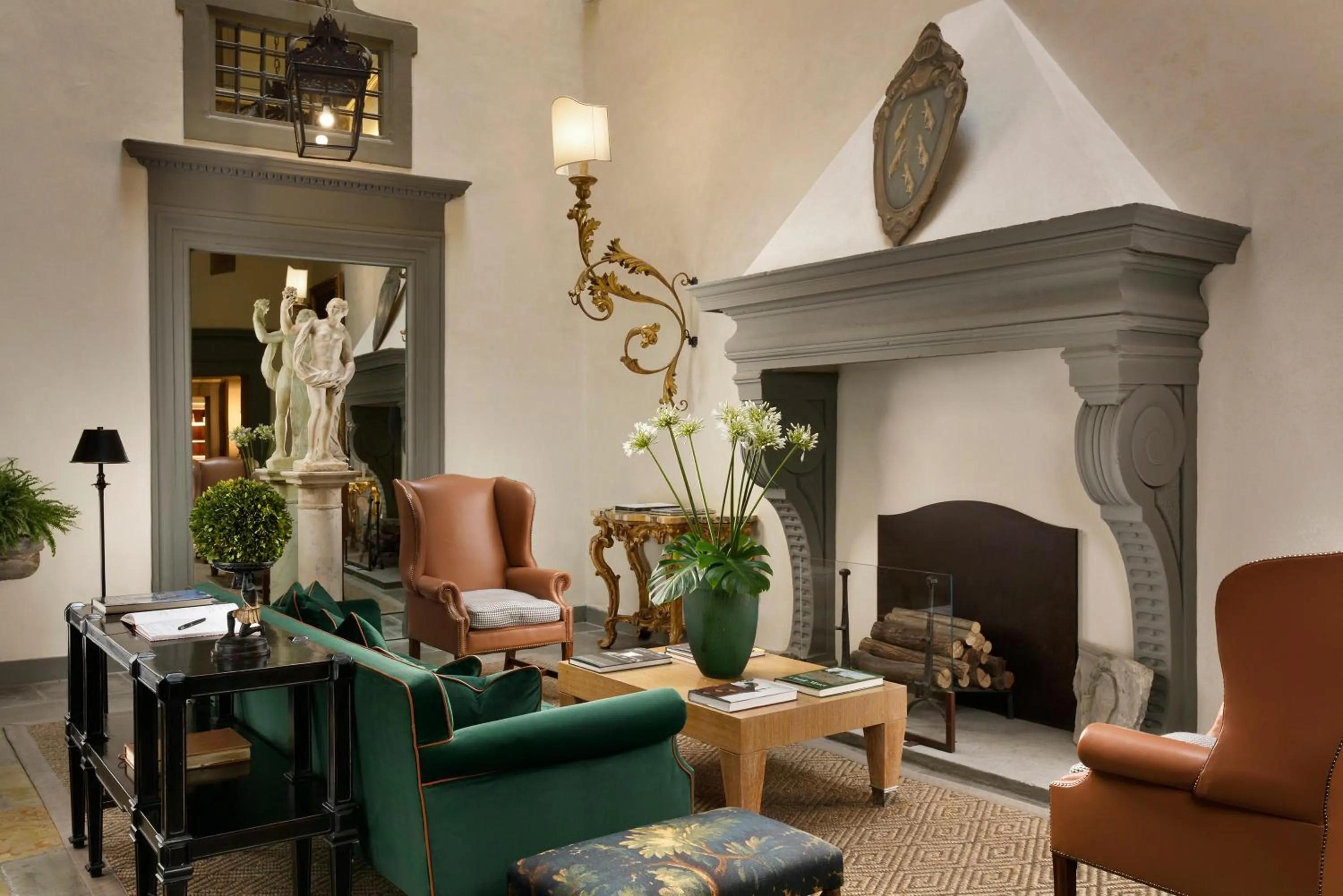 Lobby or reception in Palazzo Vecchietti - Residenza D'Epoca